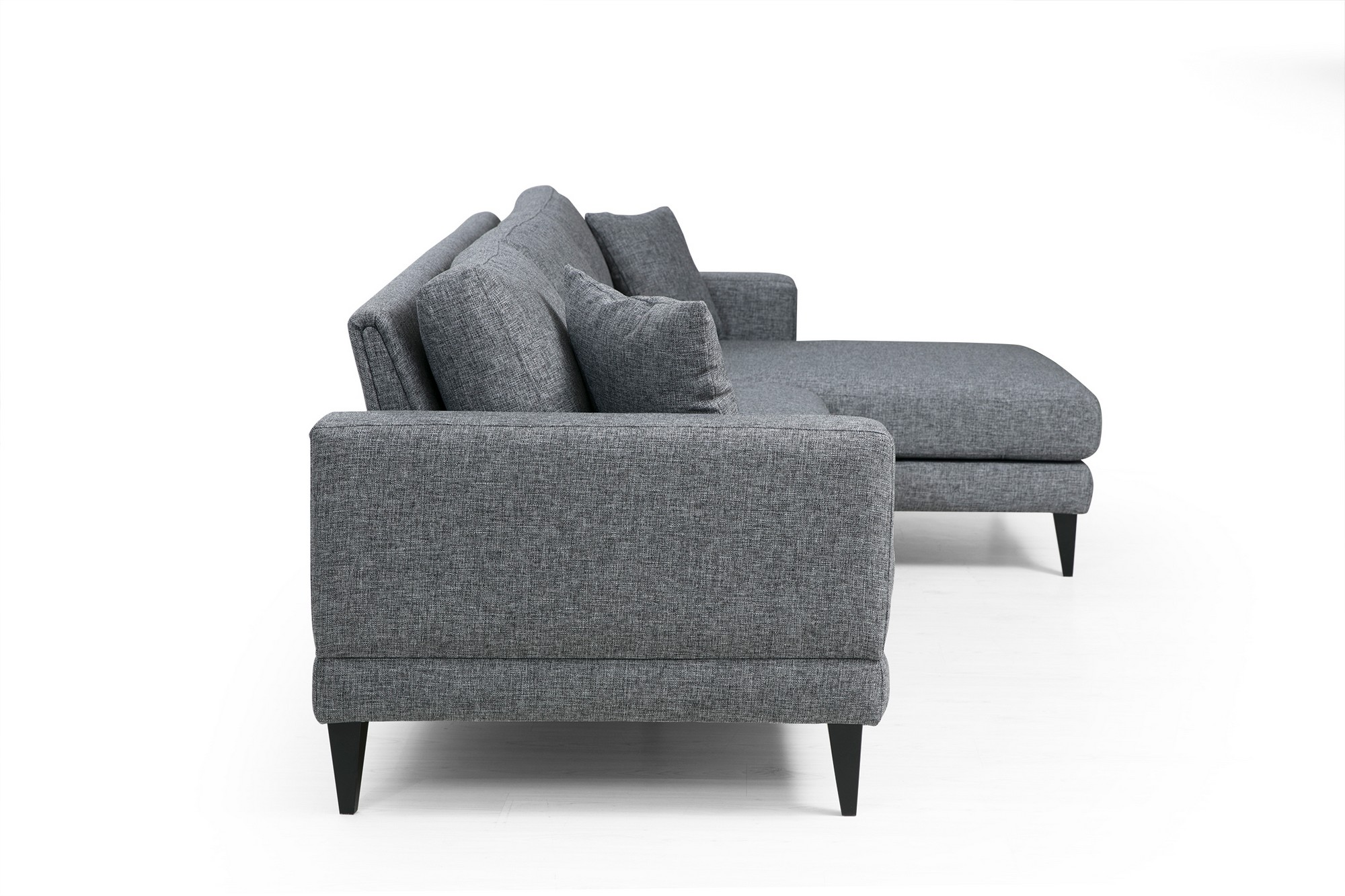 Nordic Ecksofa Rechts Grau