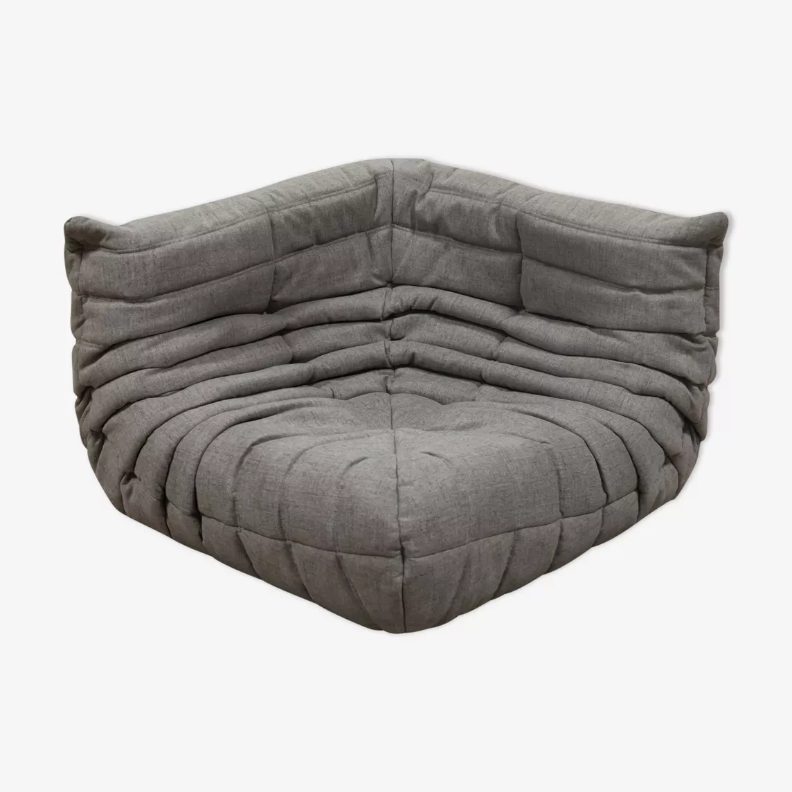 Togo Corner Sofa Textile Woven Fabric Warm Grey