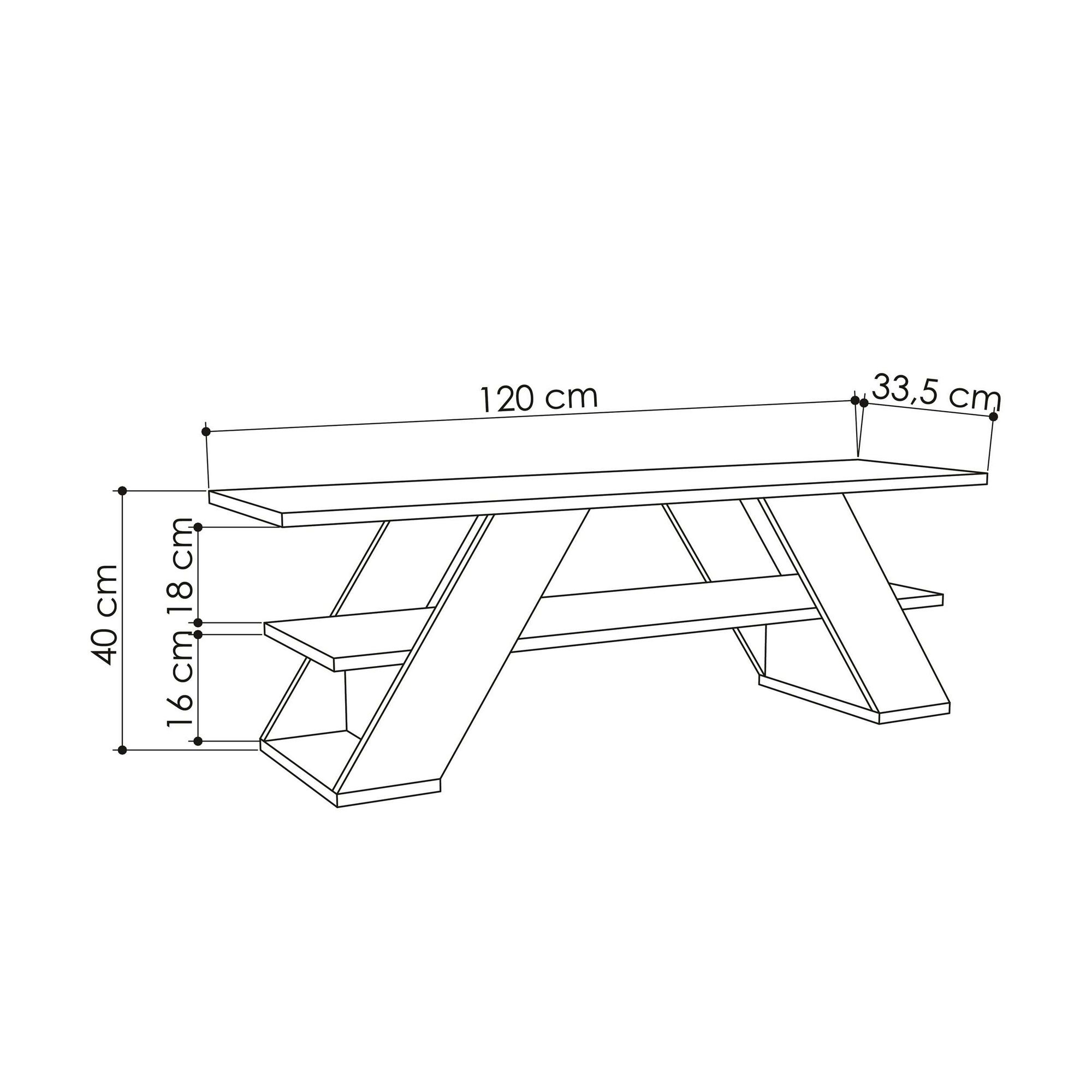 Farfalla Lowboard Holz Sstone