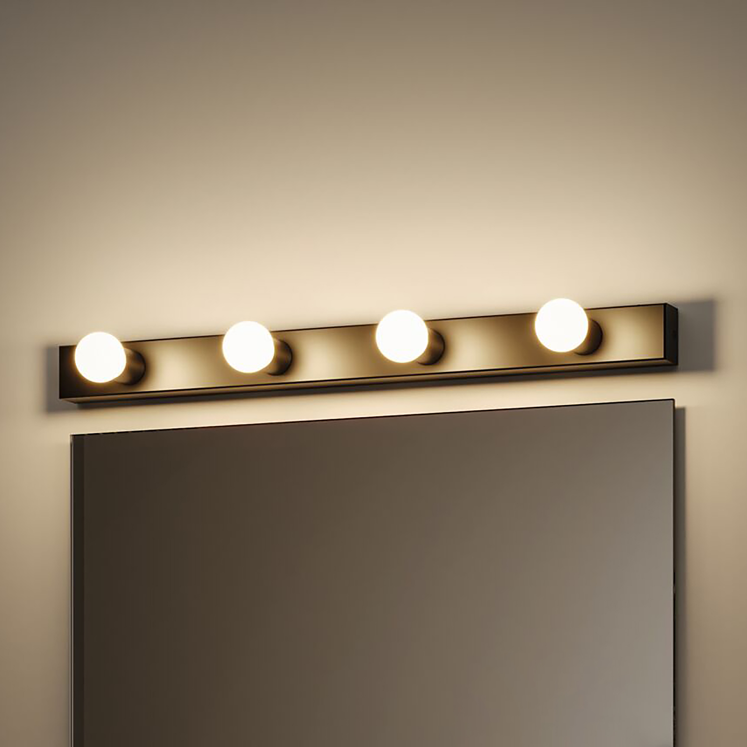 4-Flame Regula II Type A Wall Lamp Aluminum Black