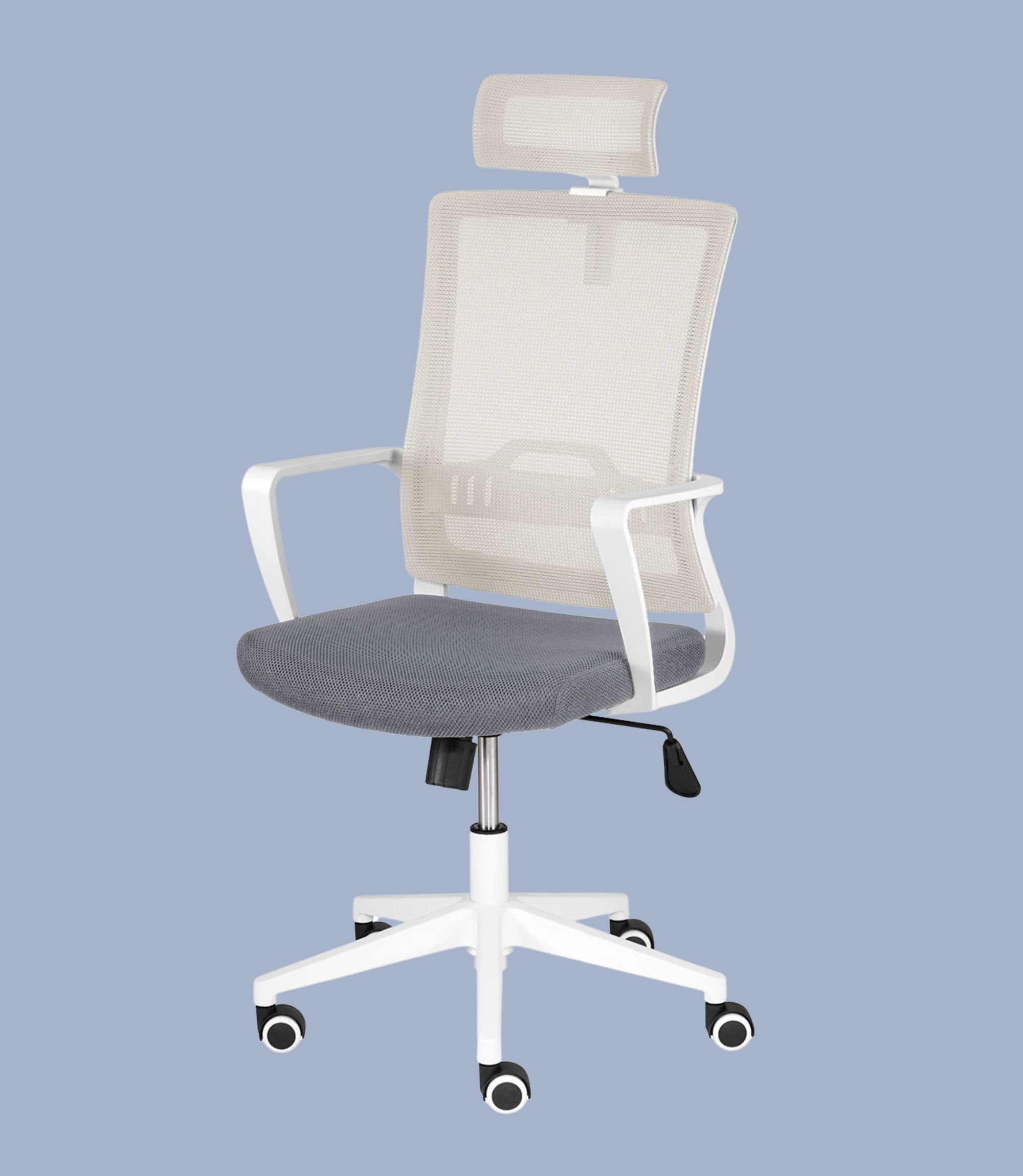 Bürodrehstuhl Kunststoff Flachgewebe Grau