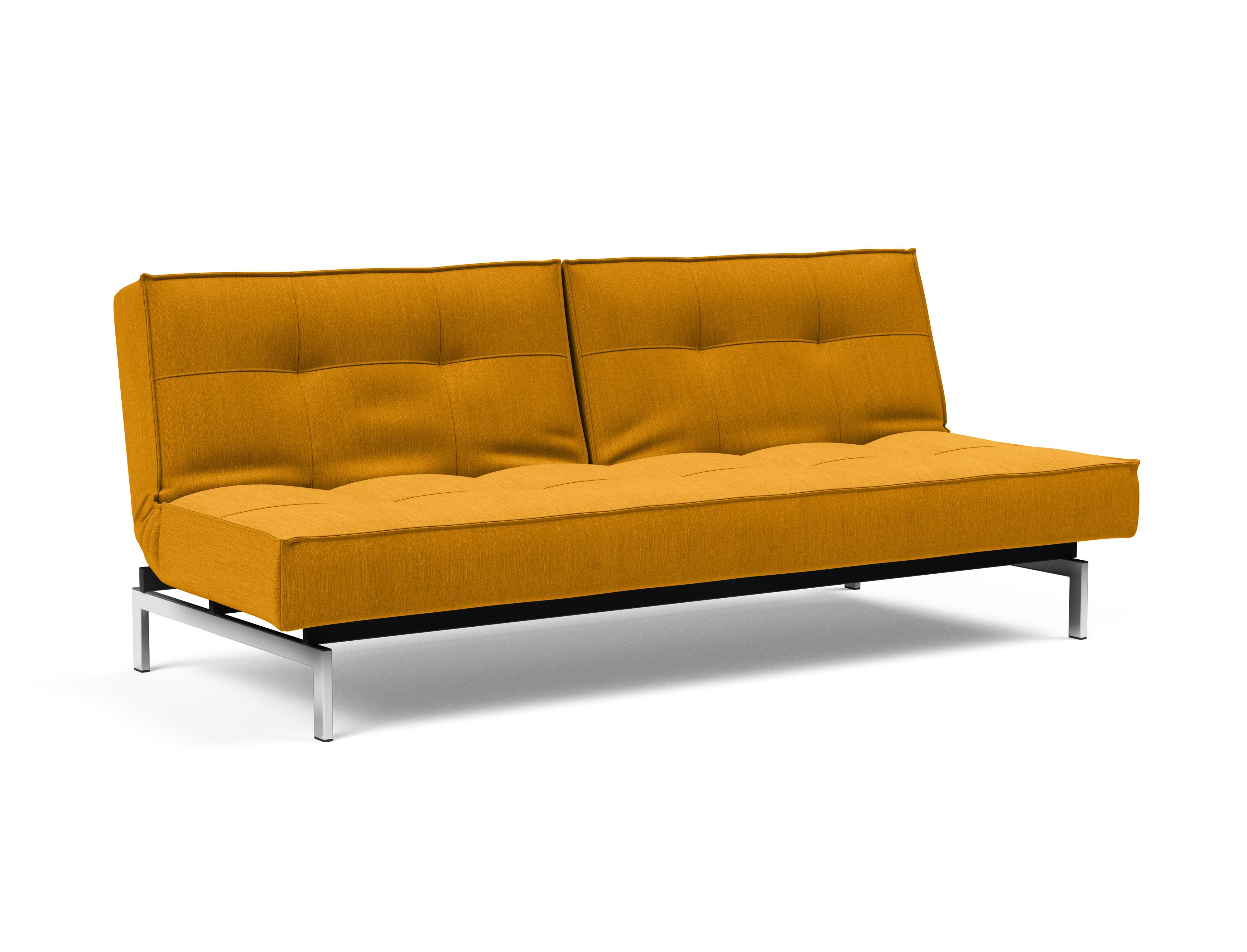 Splitback Schlafsofa Gelb