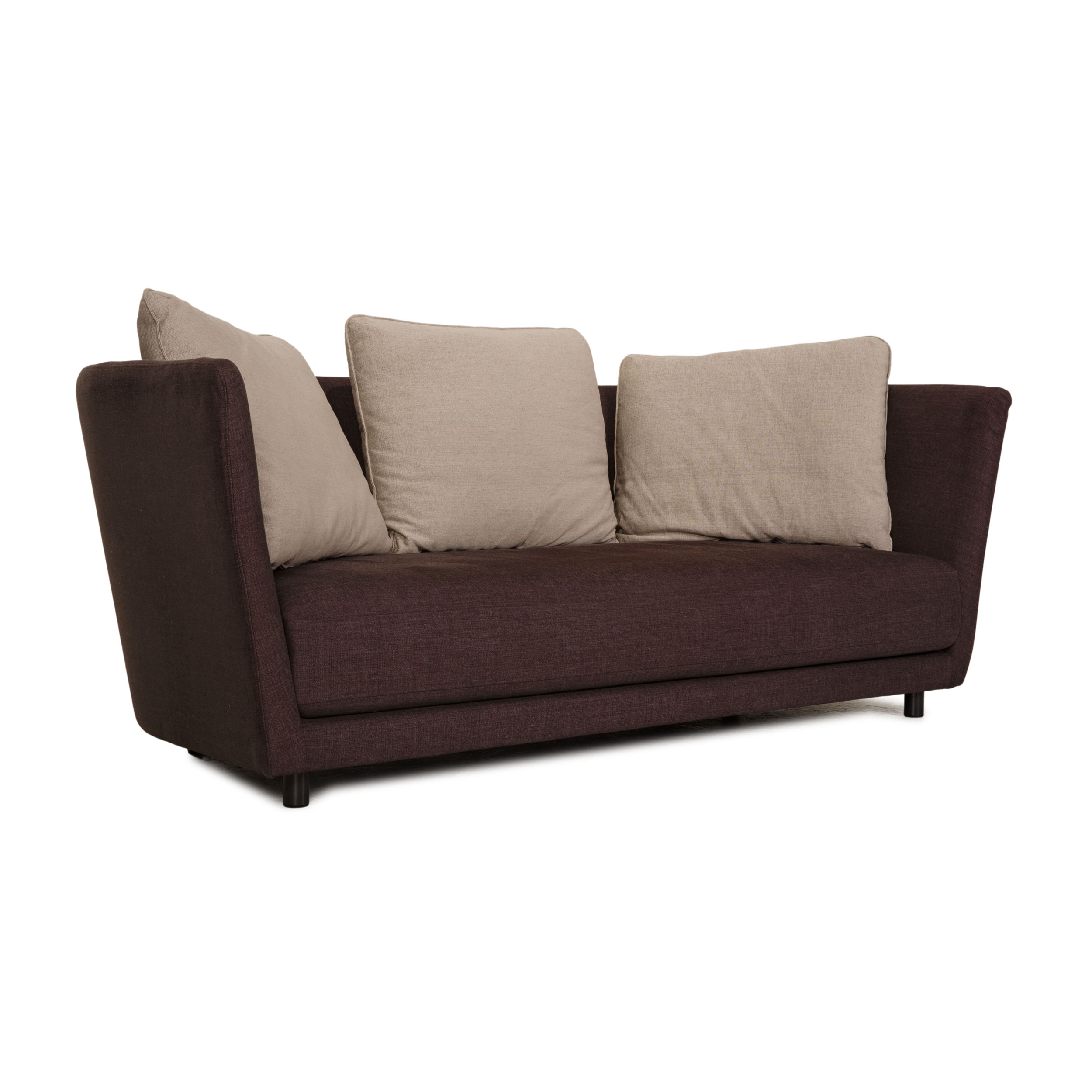 Tondo Sofa 3-Sitzer Stoff Braun