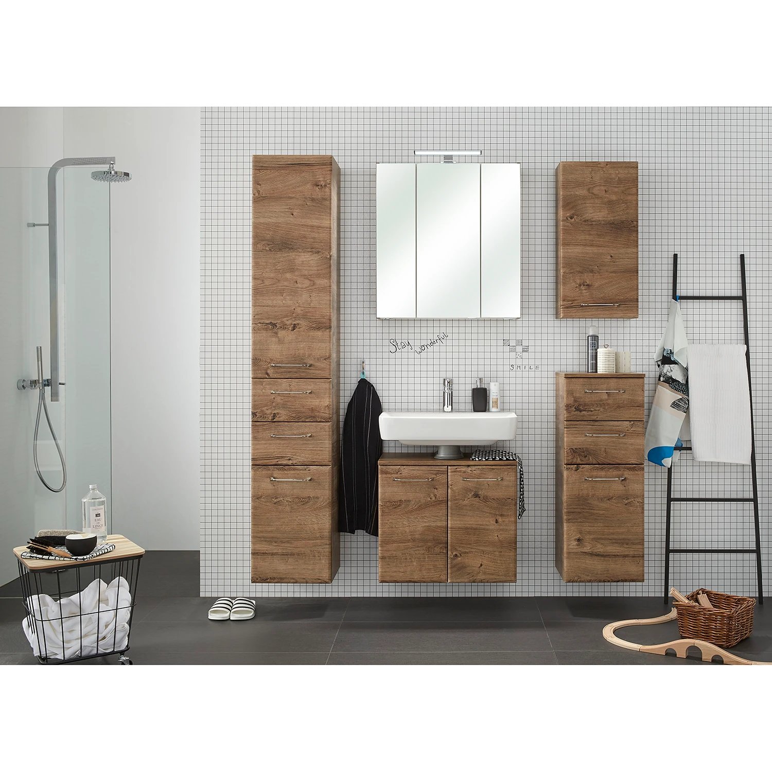 Hängeschrank Holz Braun