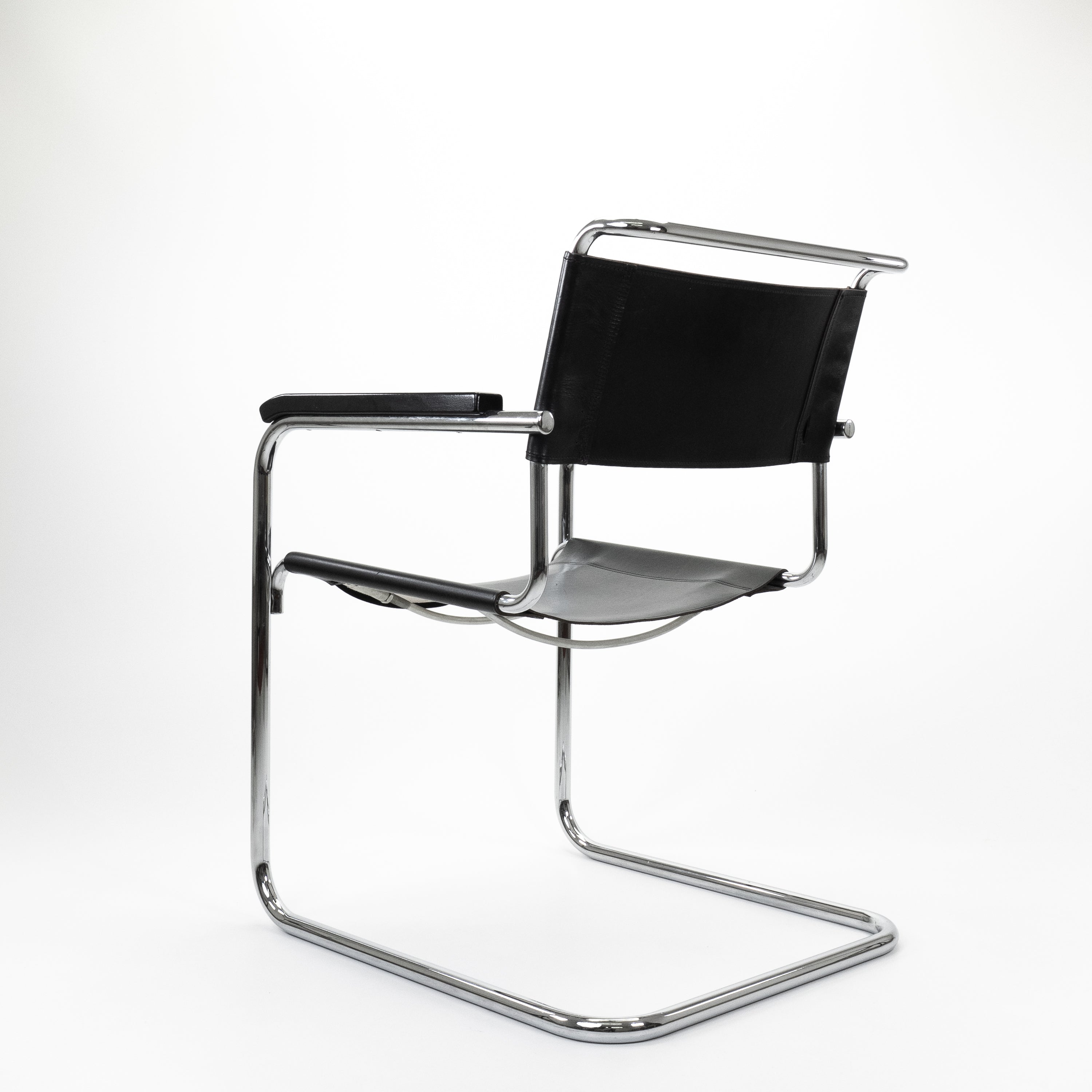 S34 Armchairs Chrome Black