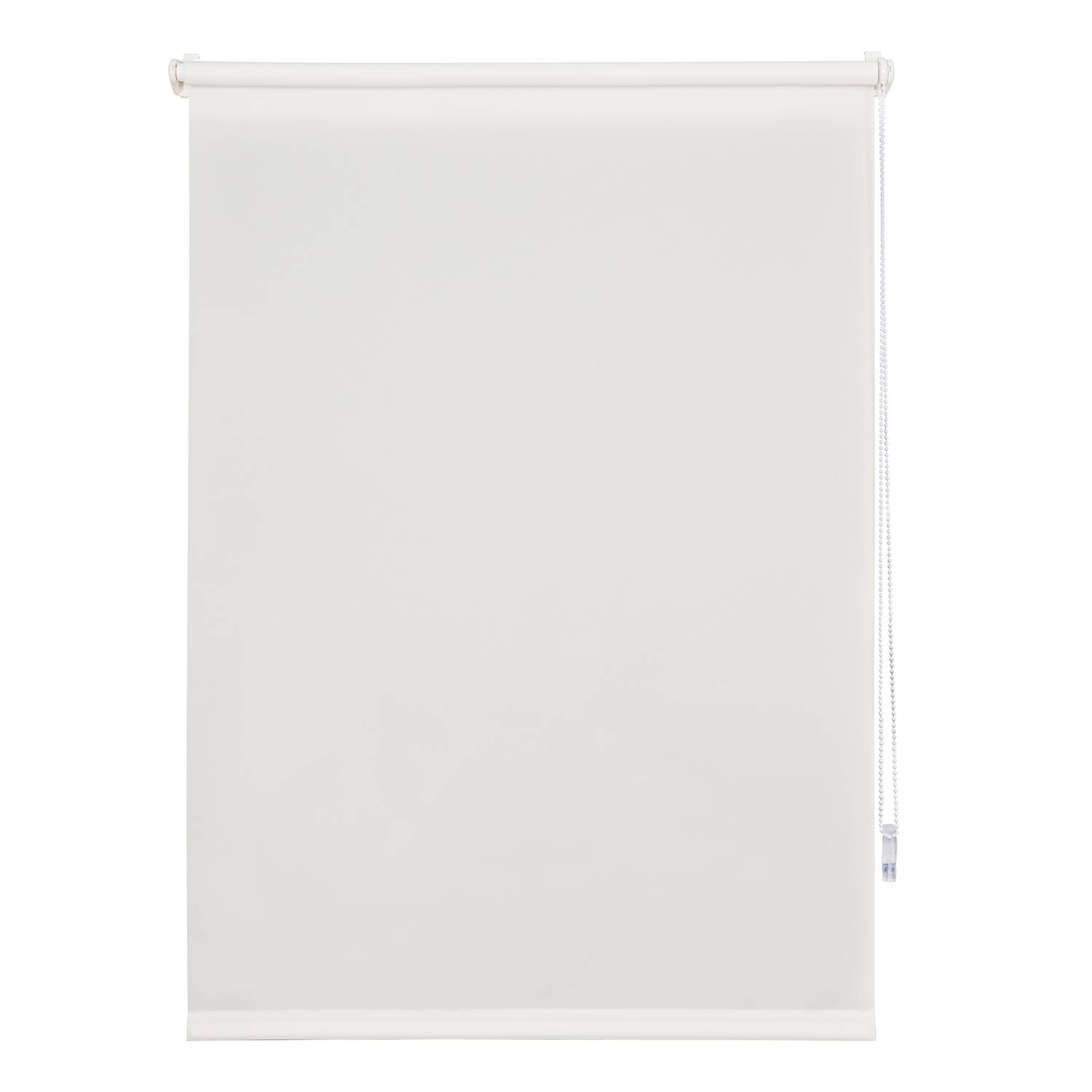 Klemmfix Rollo Win Blickdicht Polyester Weiß 75 x 160 cm