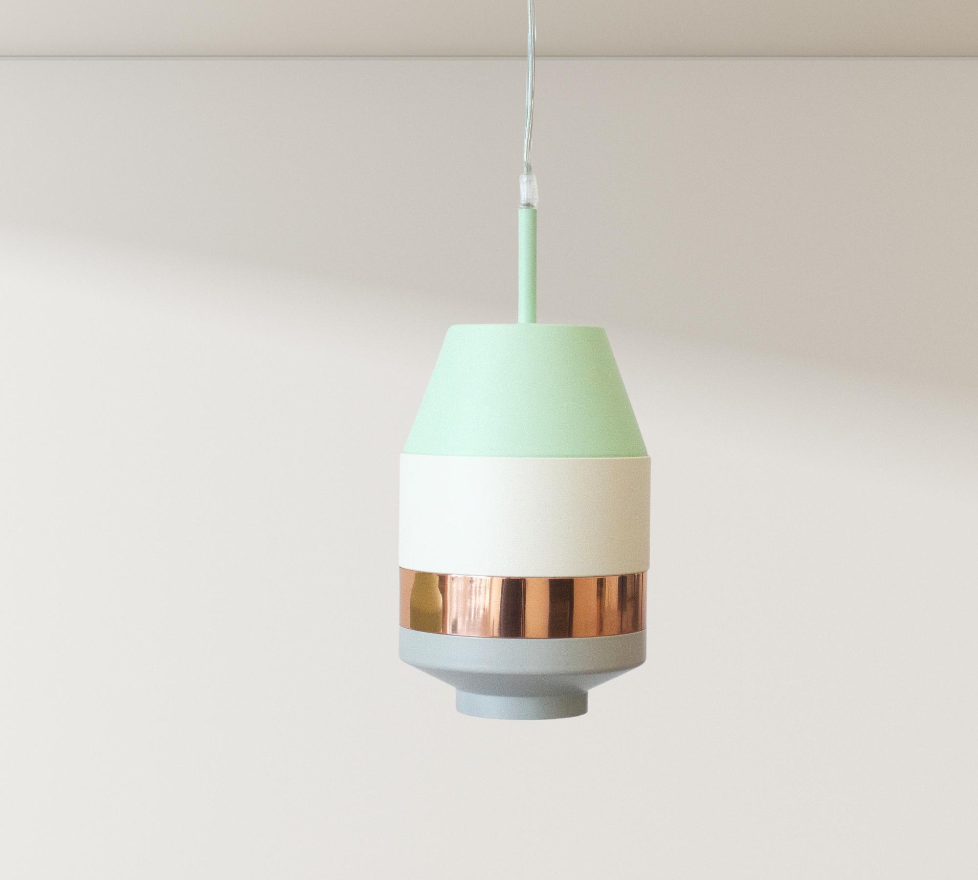 Anik pendant lamp Mint / Bronze