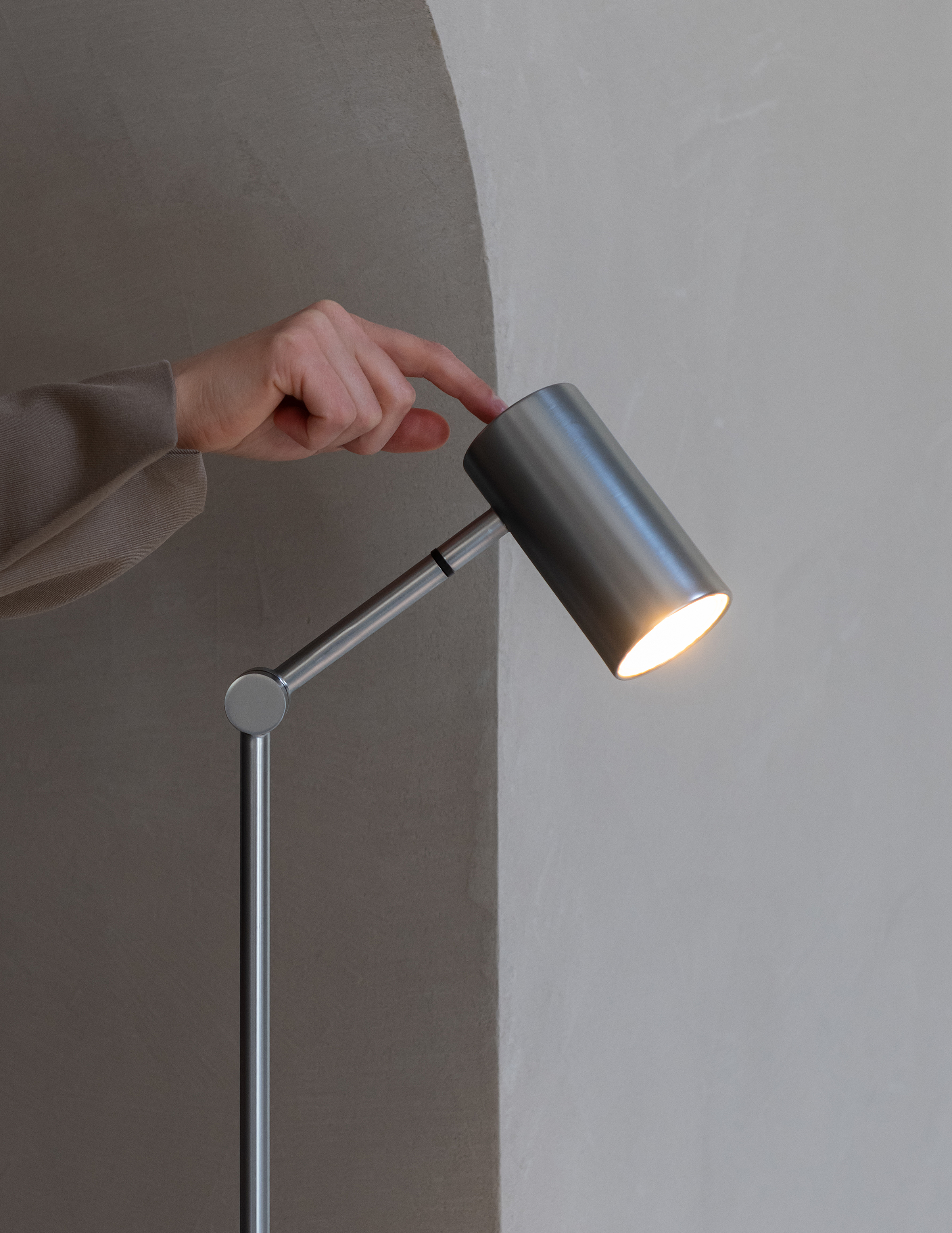 Stehleuchte Montreux Eisen Vernickelt