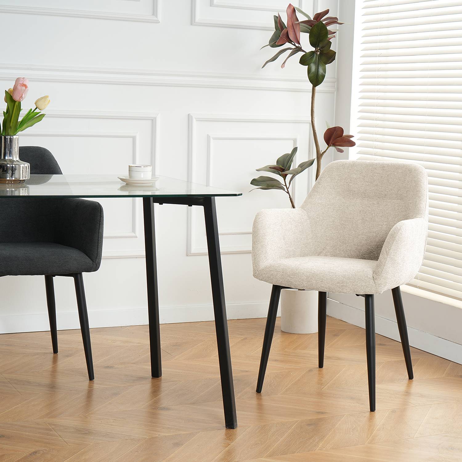 2x Ecunda Armchair Beige