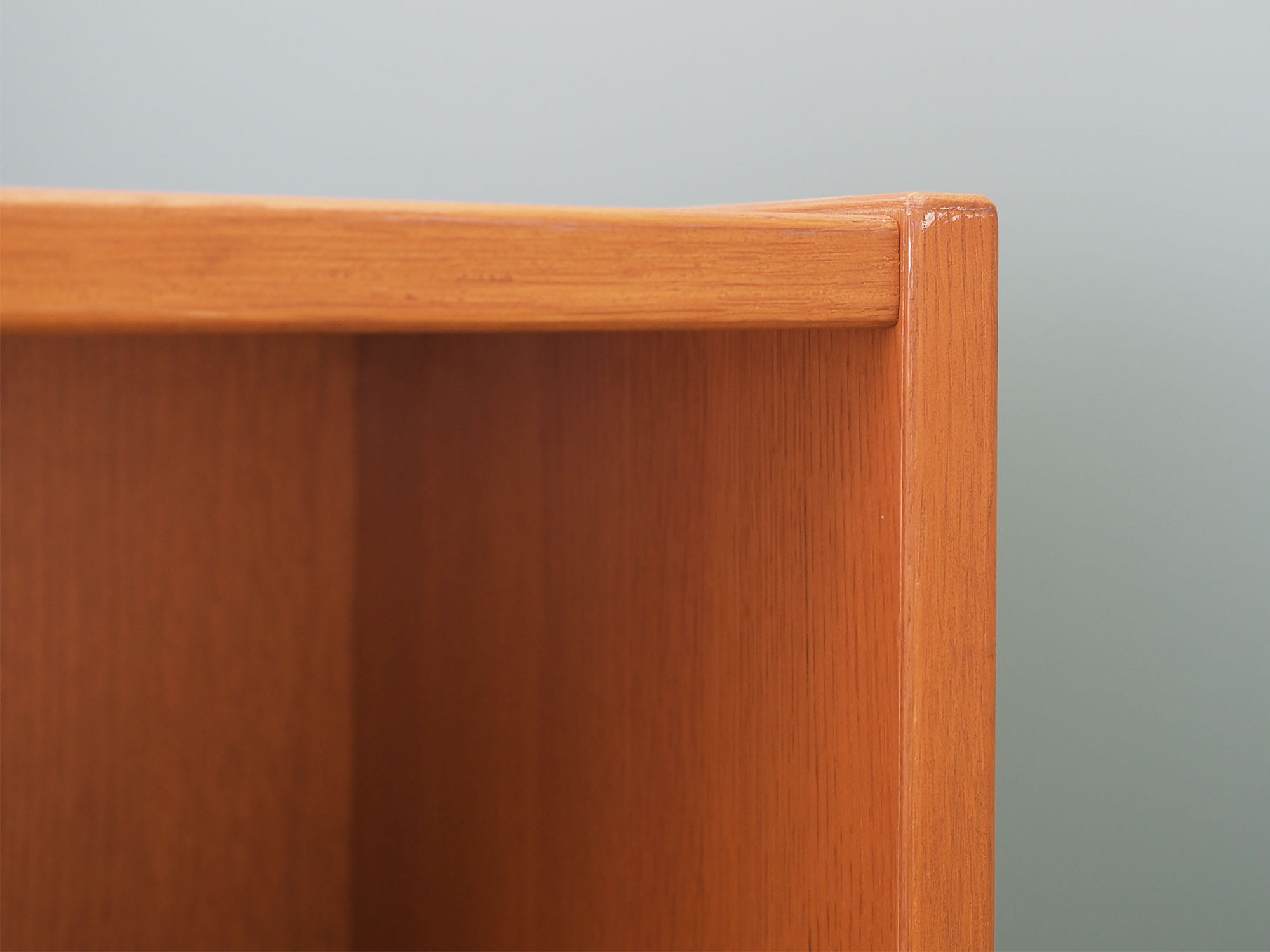 Vintage Bookshelf Wood Brown 1970s