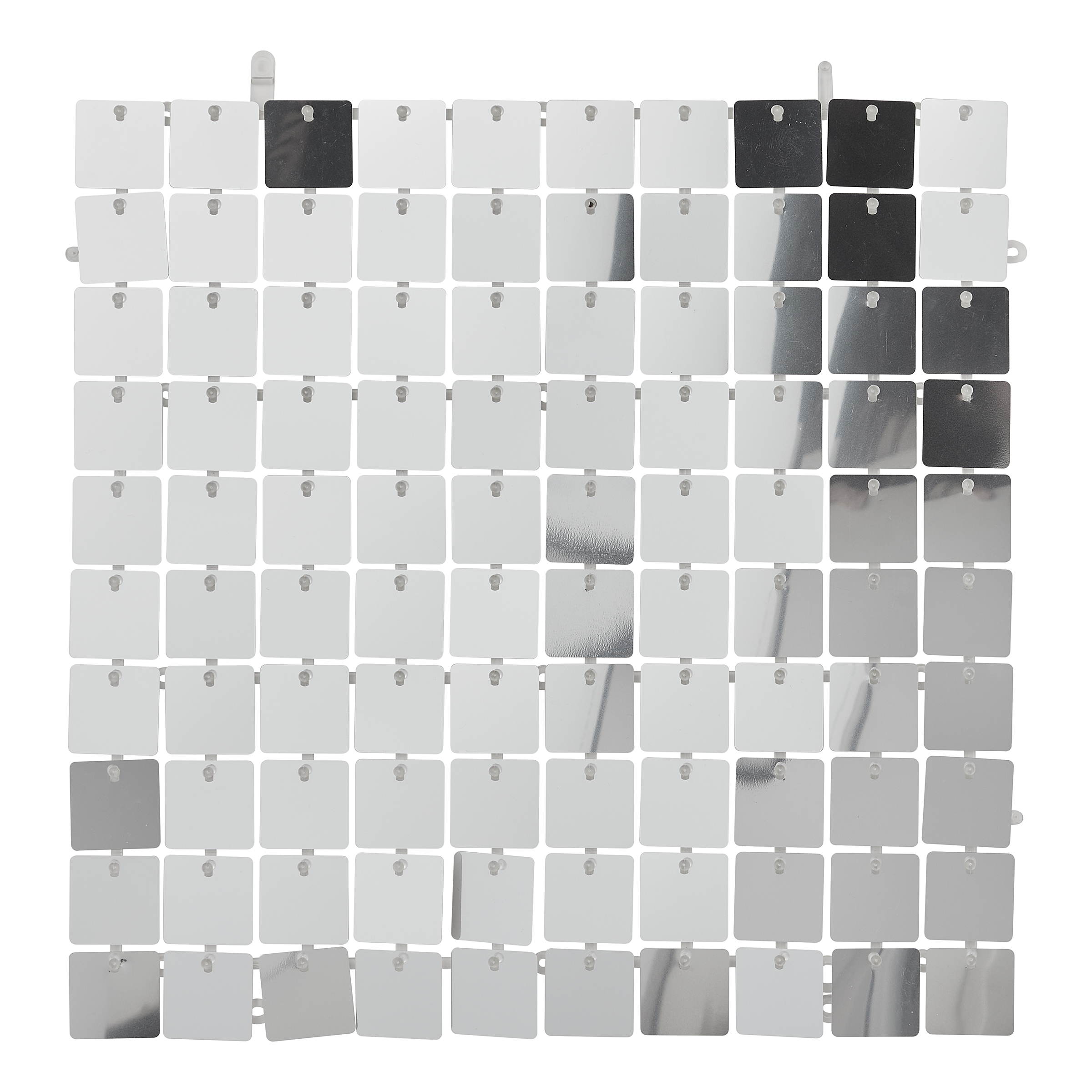 4x Disco Wanddekoration-Set Silber