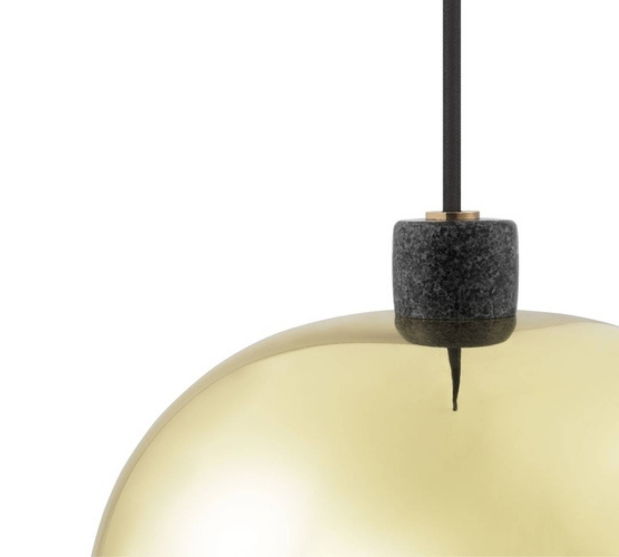 Grant Pendelleuchte Stein Metall Gold