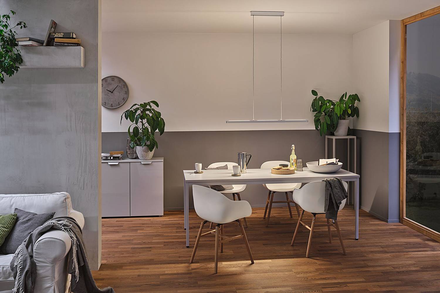 Lento Pendant Light Aluminium Plastic Grey