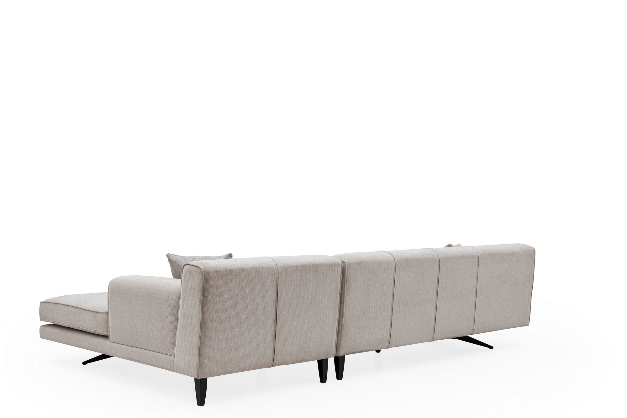 Modernes Sofa Récamiere Rechts Beige