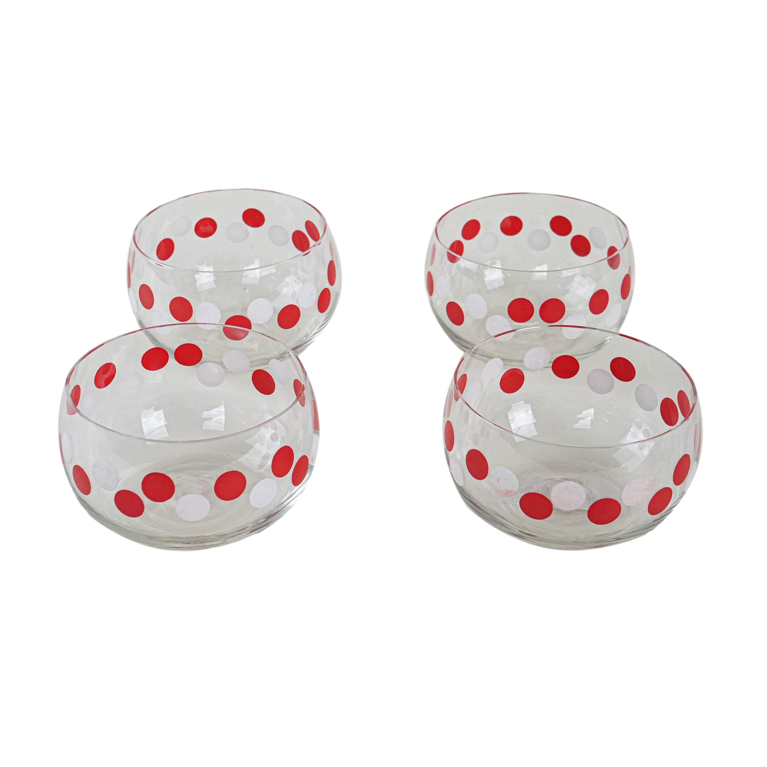 Glas-Schüssel-Set Transparent 1980er Jahre