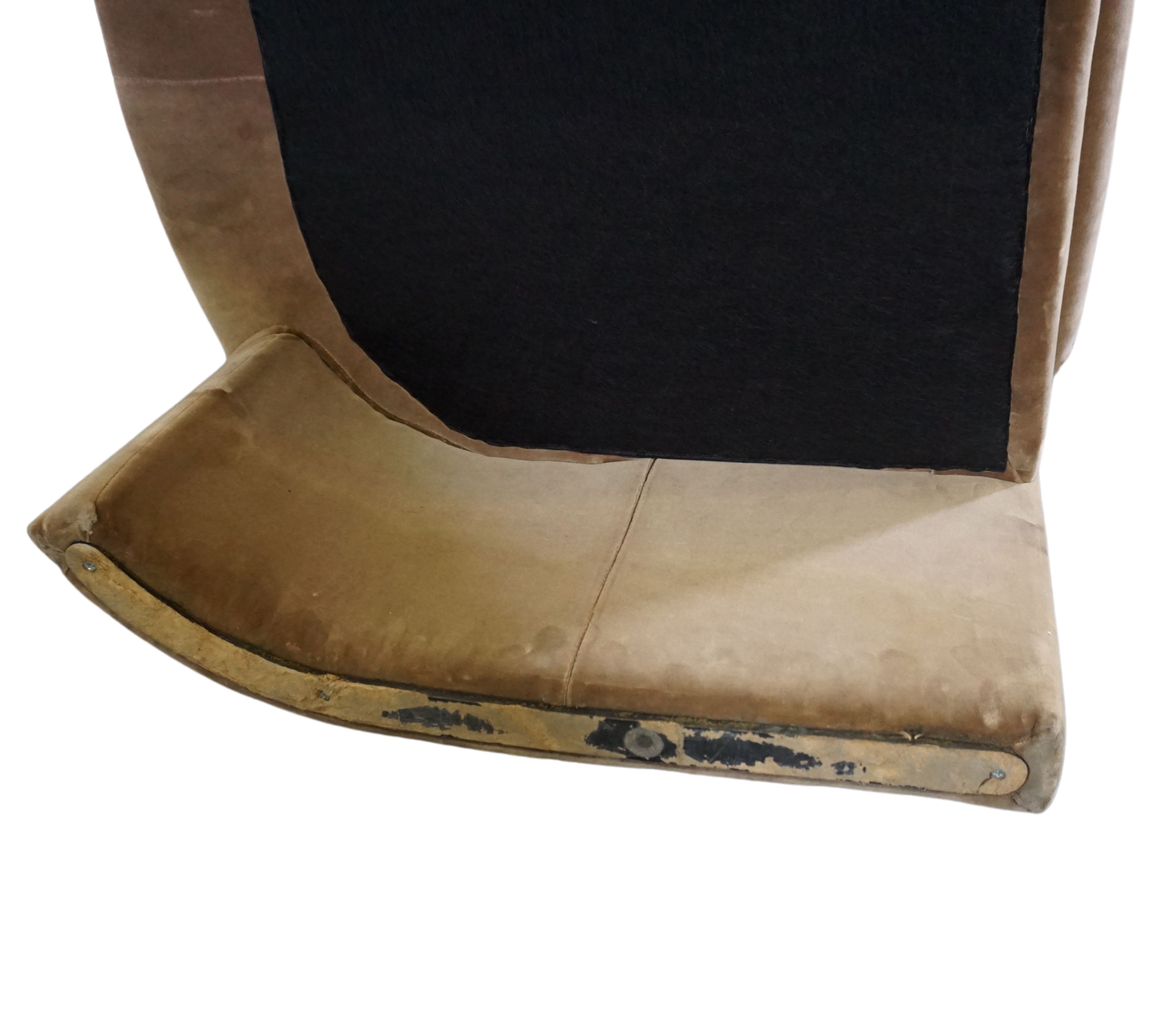 Loafer SC23 Sessel Samt Marron