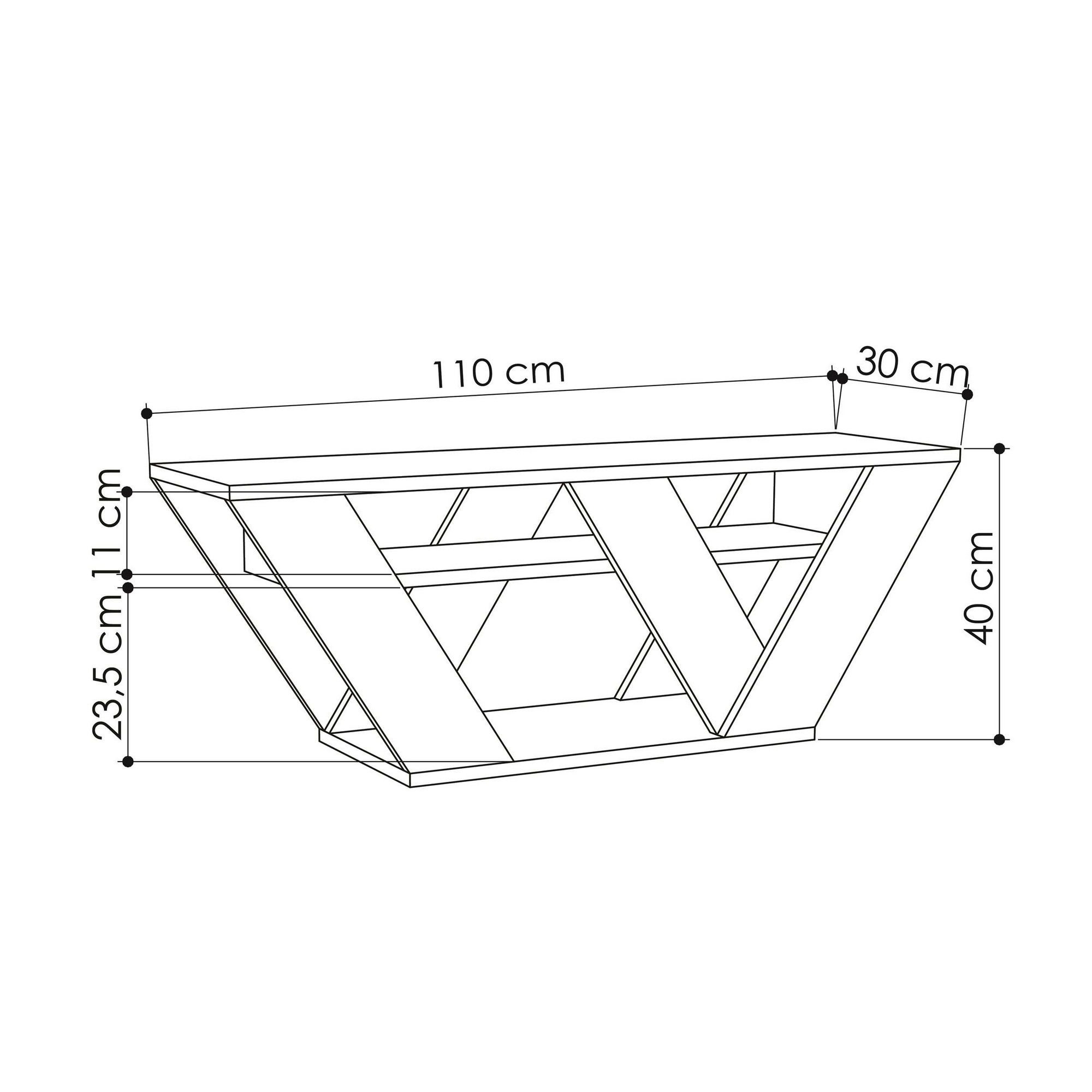 Pipralla Lowboard Marmoroptik