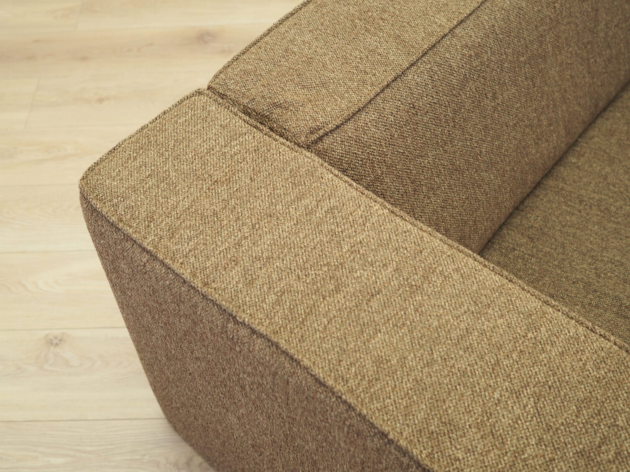 Vintage Sofa Textil Braun 1980er Jahre