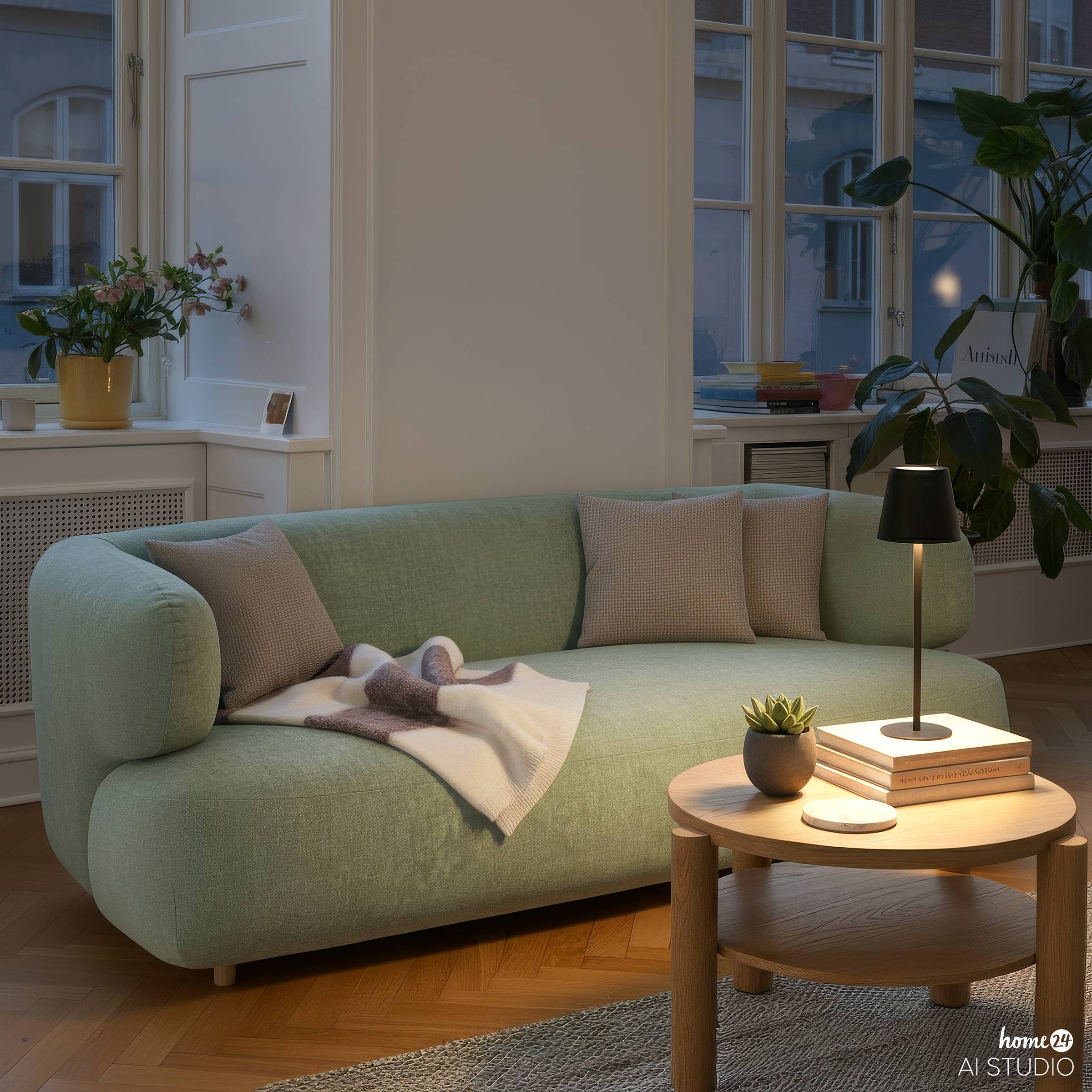 Alea Akku-Tischleuchte ABS Eisen Schwarz