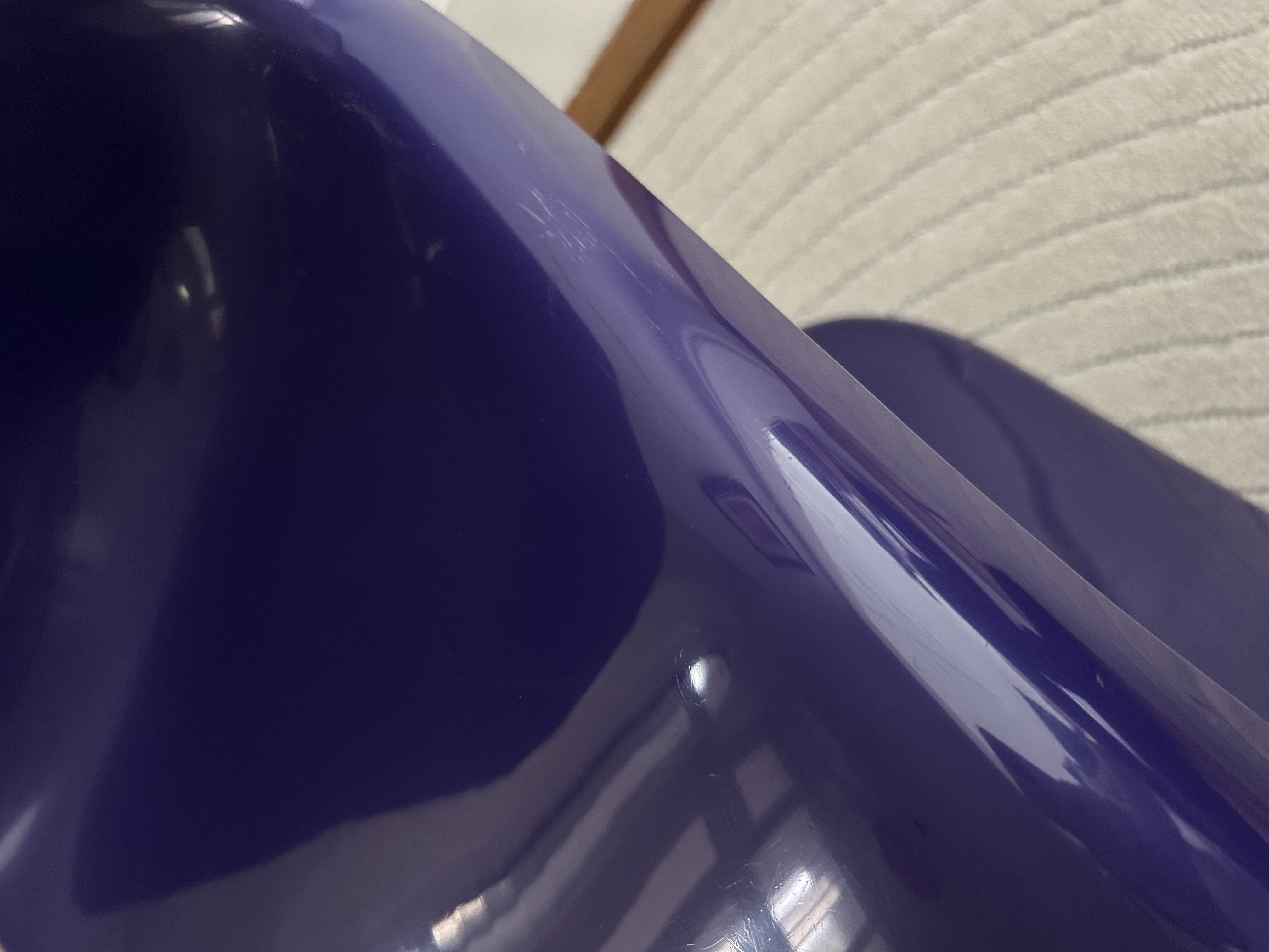 2x Panton Chair Kunststoff Violett