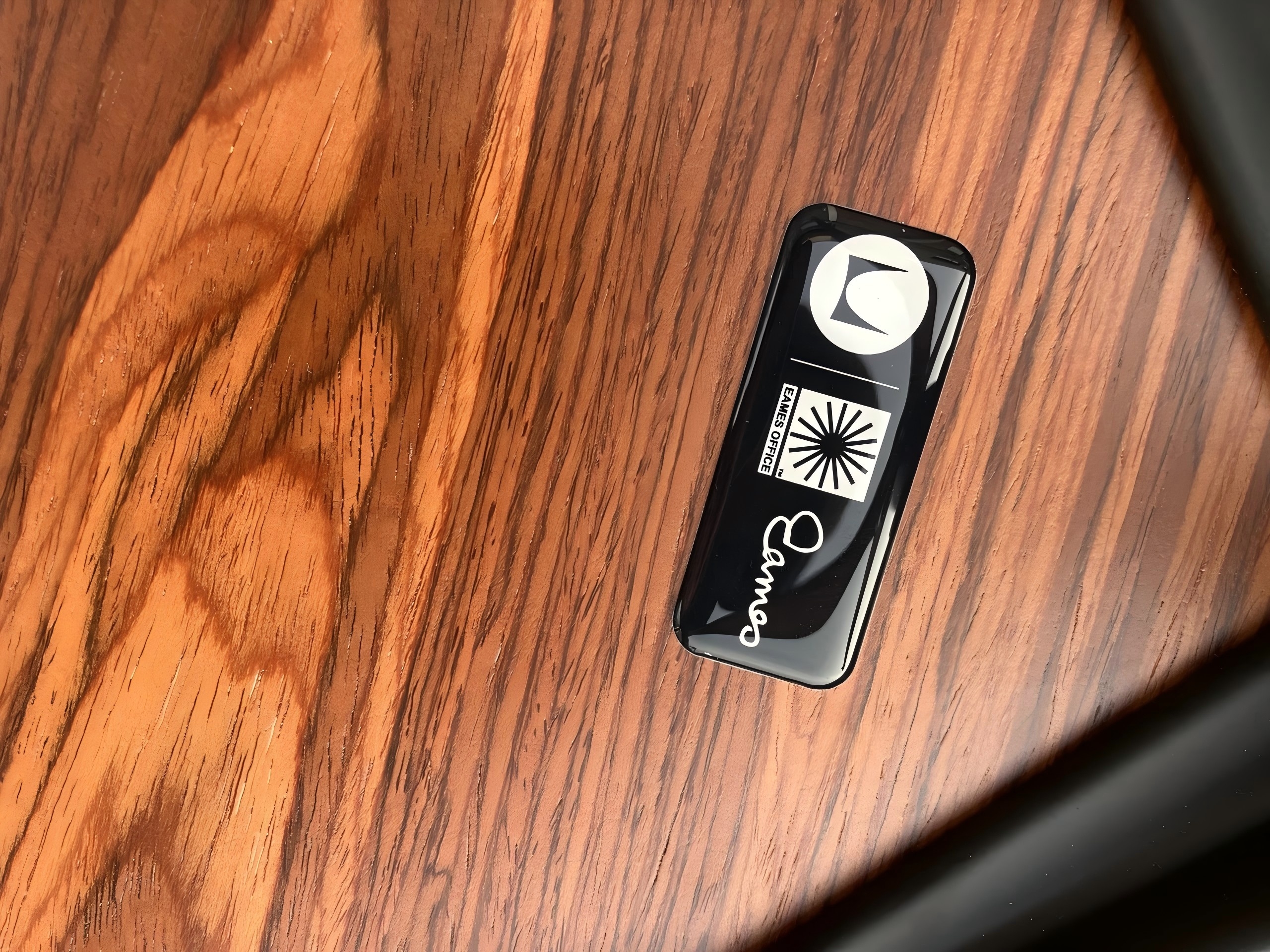 Eames Lounge Chair &amp; Ottoman Leder Holz Schwarz Braun