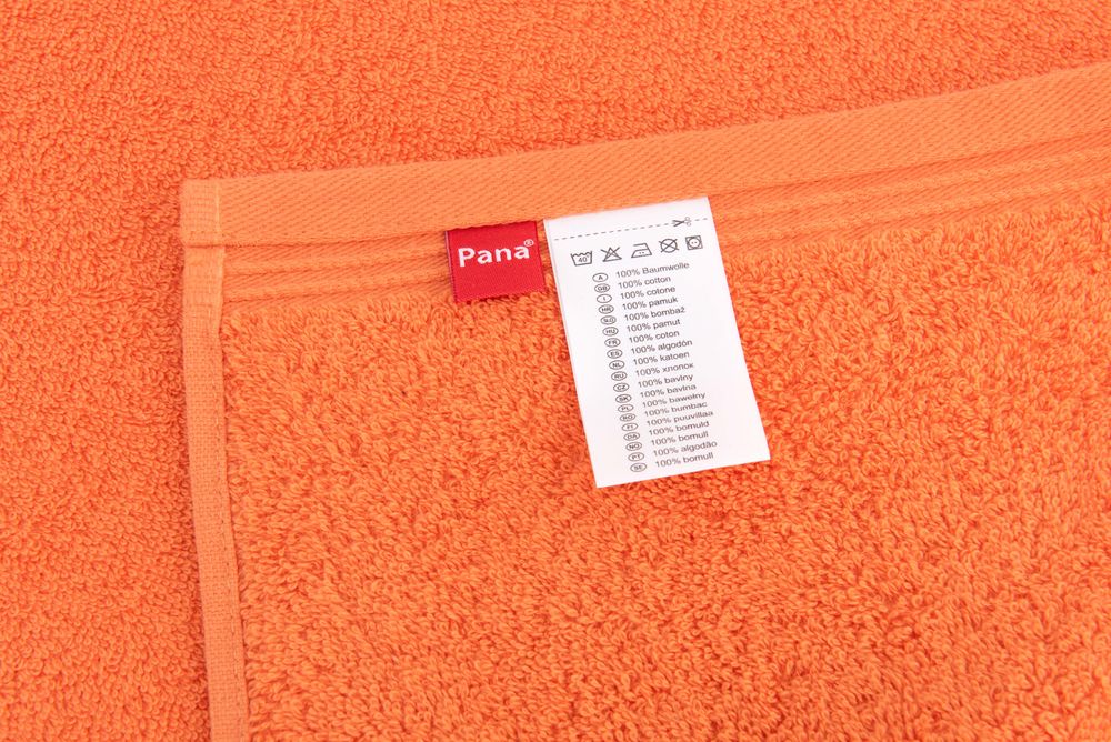 8-tlg. Frottier Handtuch-Set Orange Öko-Tex Standard 100