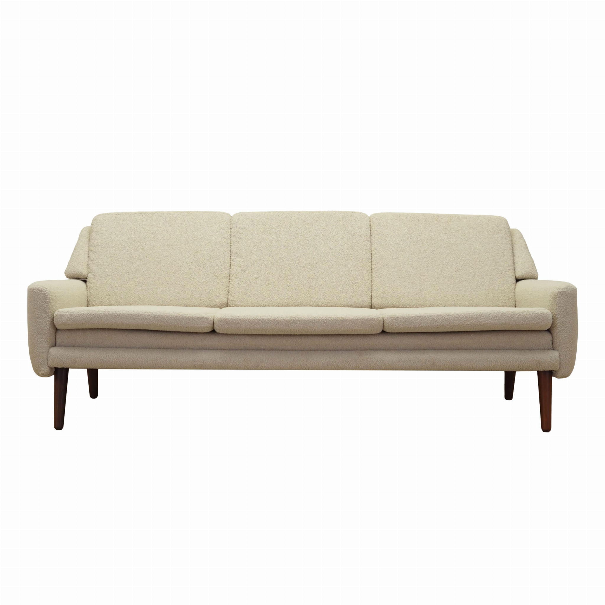 Sofa Textil Creme 1970er Jahre