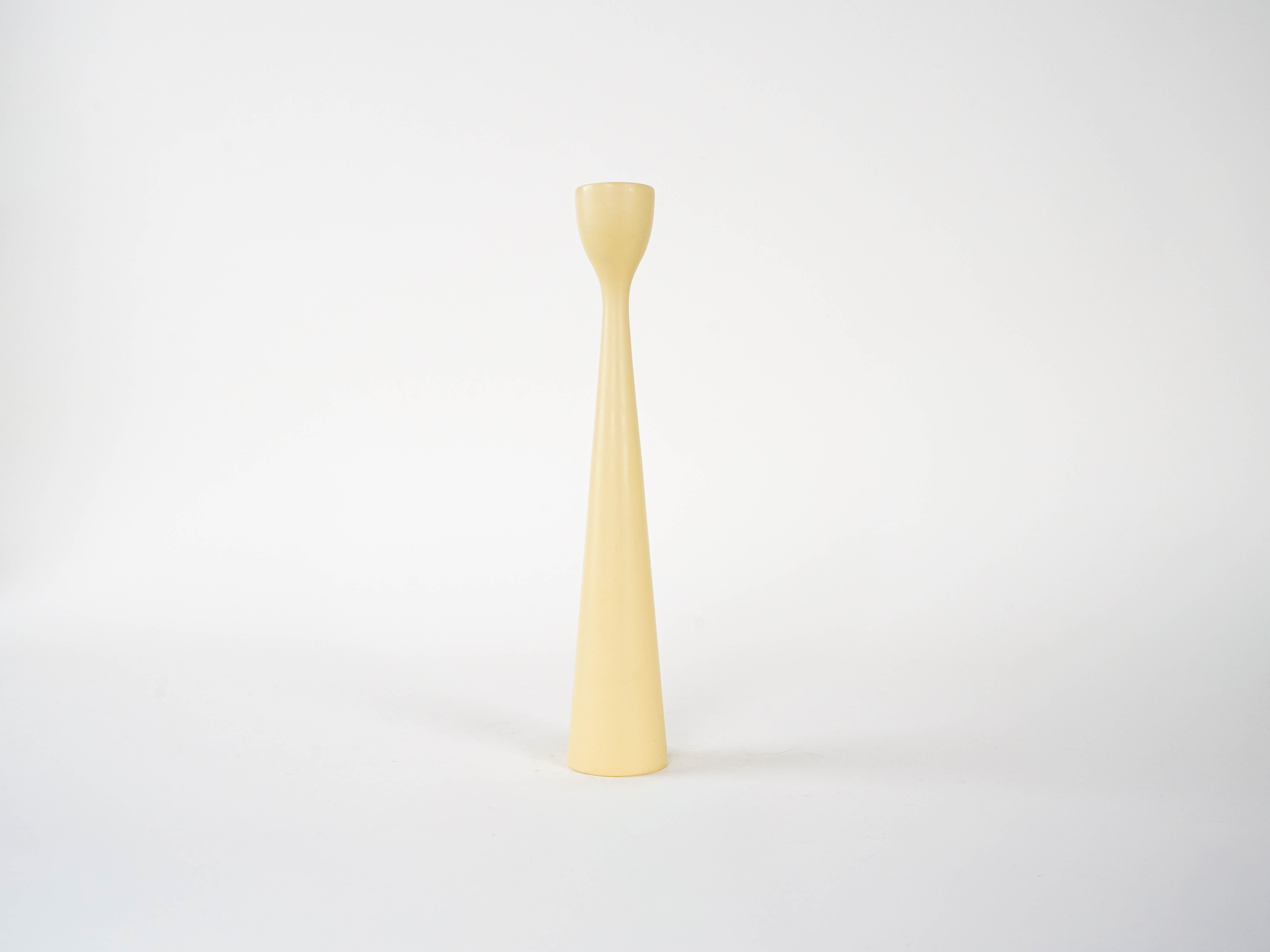 Candlestick 1970s Pastel White