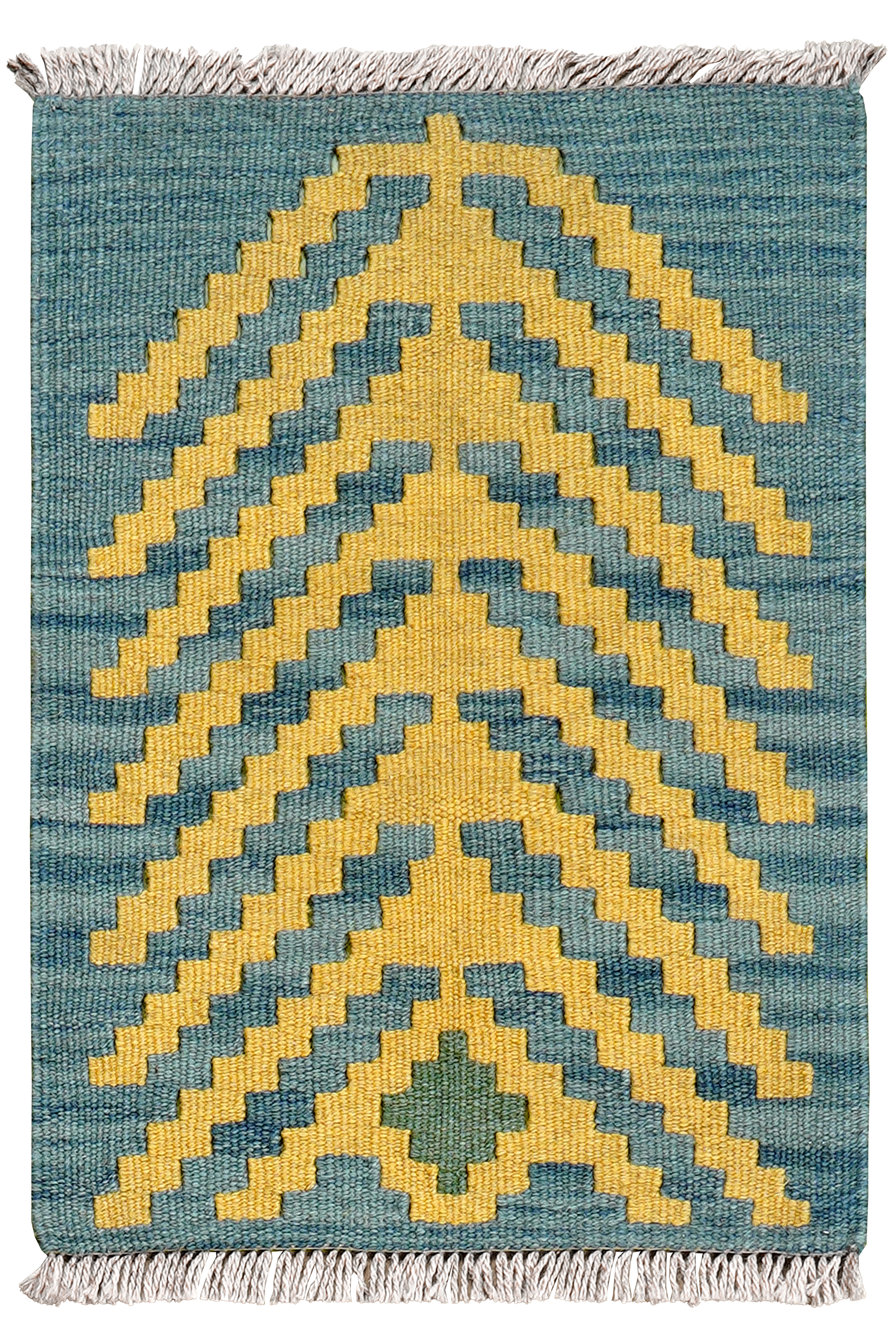 Kilim Gashgai Teppich Wolle Blau