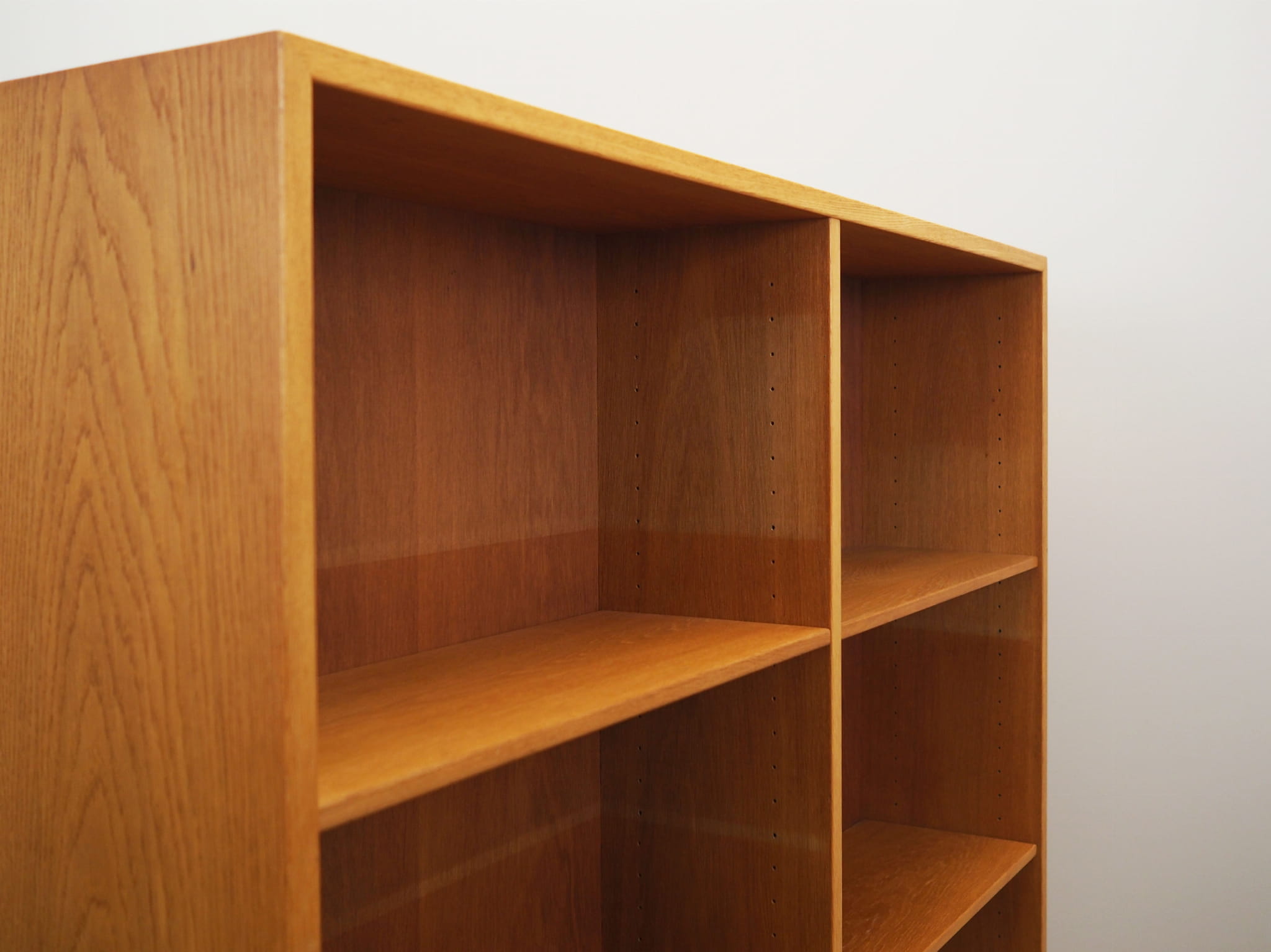 Vintage Bookshelf Ash Wood Brown 1960s