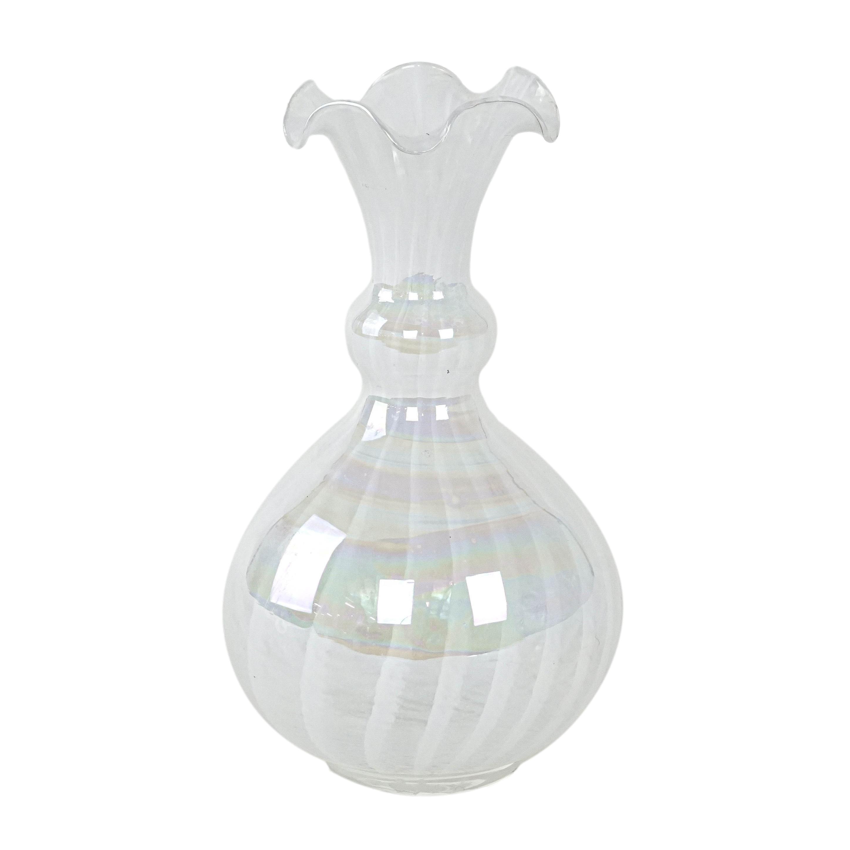 Glass vase White 1960s
