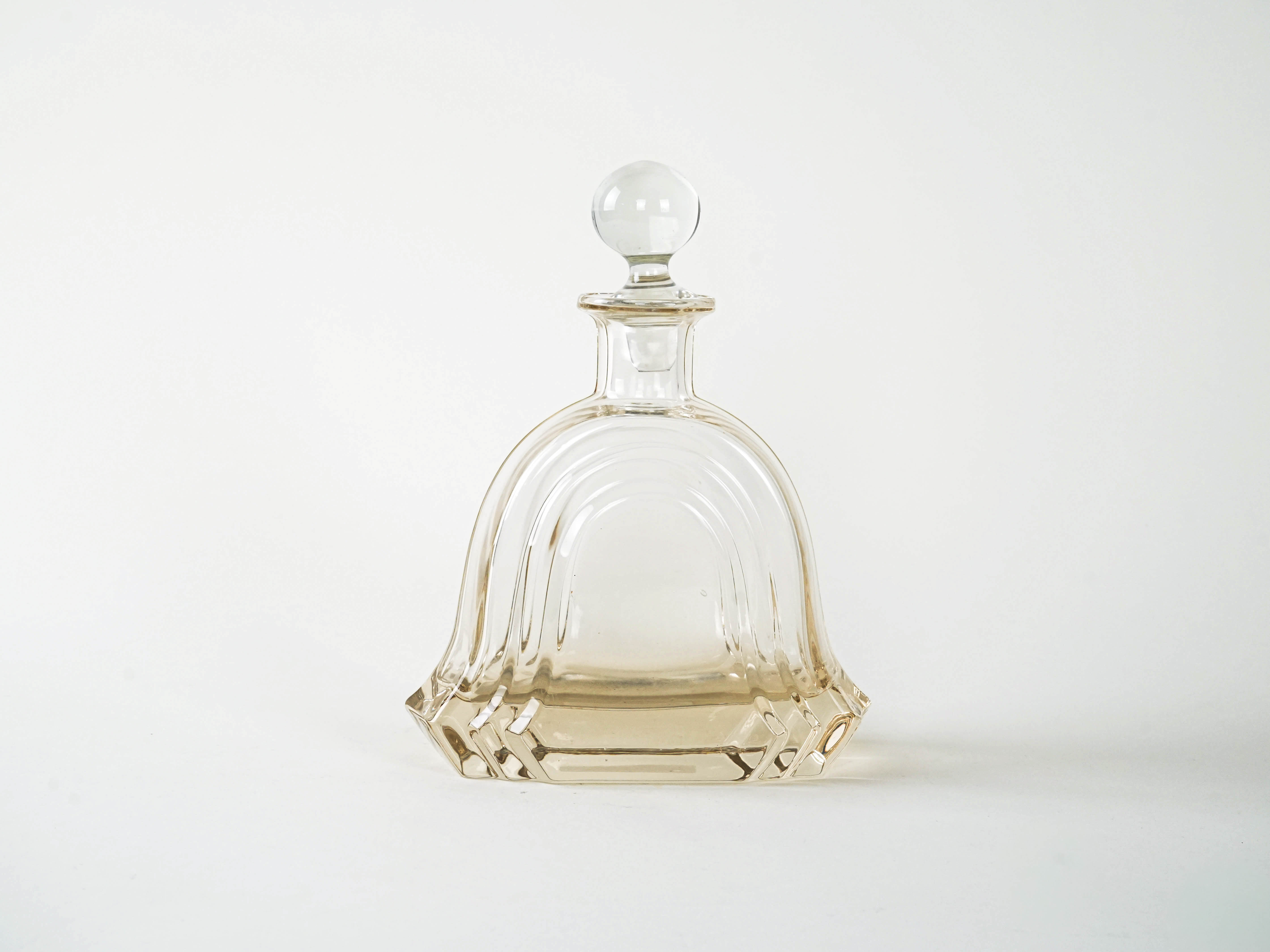 Glass carafe Transparent 1970s