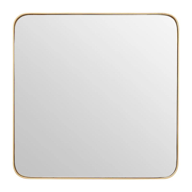 Tia Kleine Goldfinish Quadratische Wandspiegel
