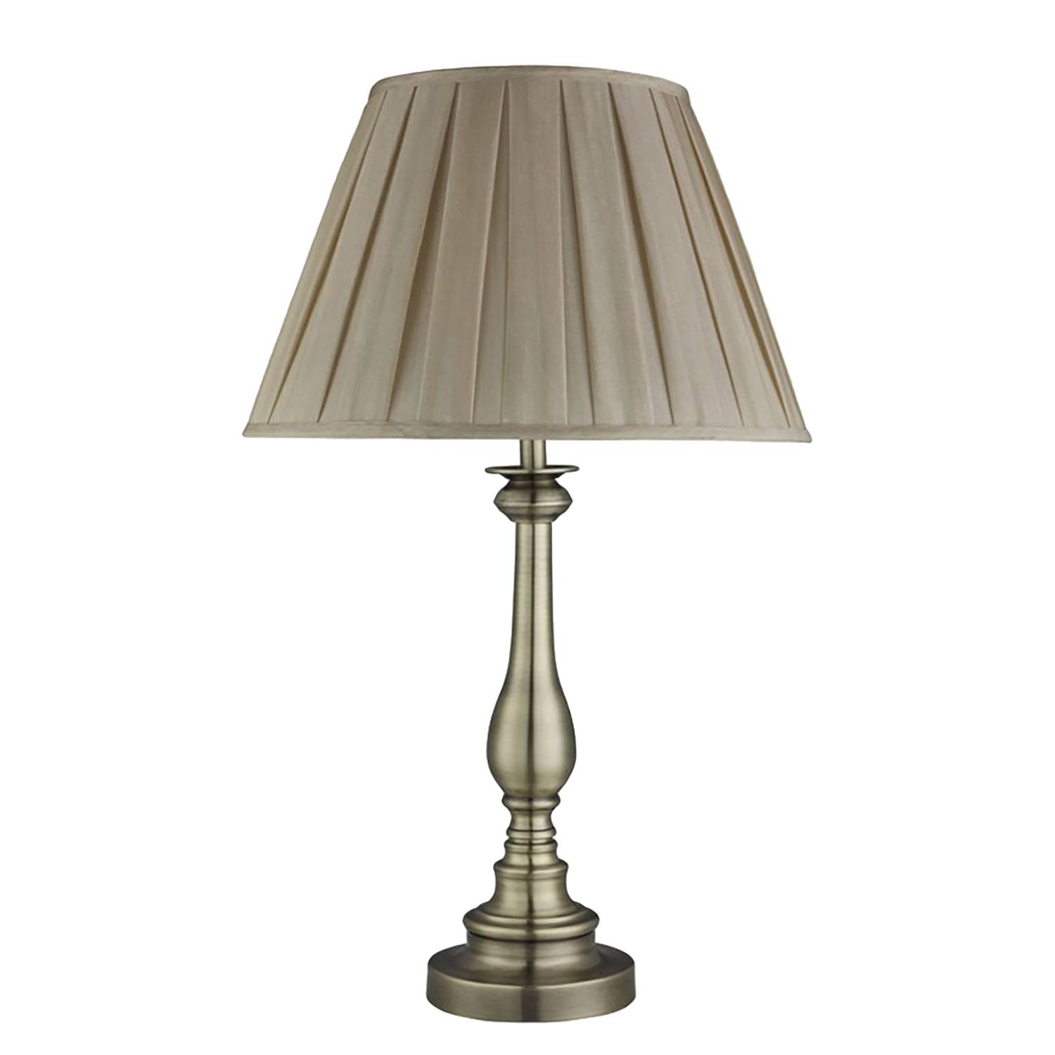 1-Light Flemish Table Lamp Mixed Fabric Steel