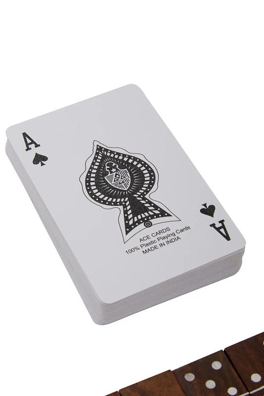 Churchill Spiele-Set mit Domino, Würfeln und Spielkarten
