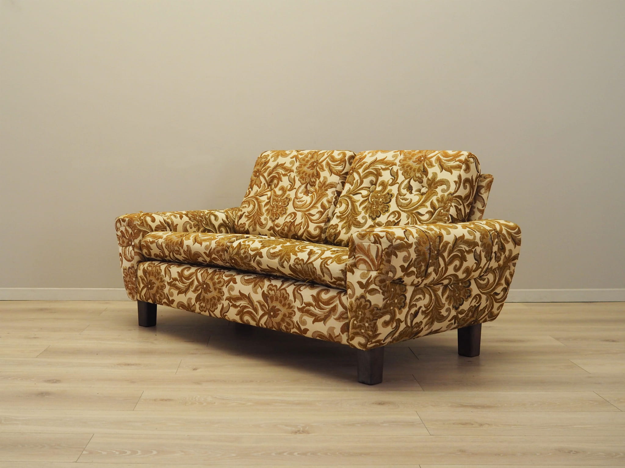 2-Sitzer Sofa Gelb 1960er Jahre