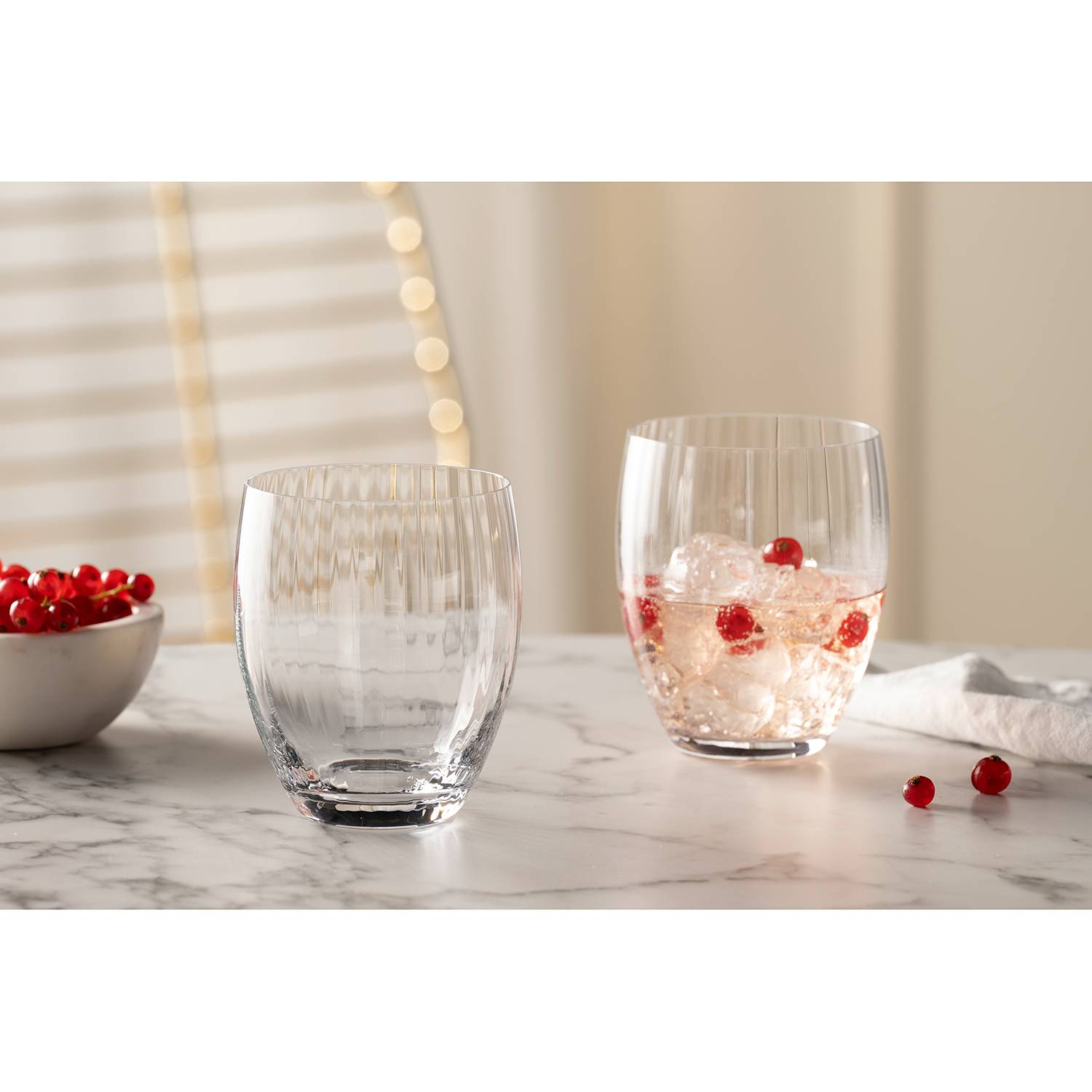 6x Trinkglas Poesia Kristallglas Durchscheinend