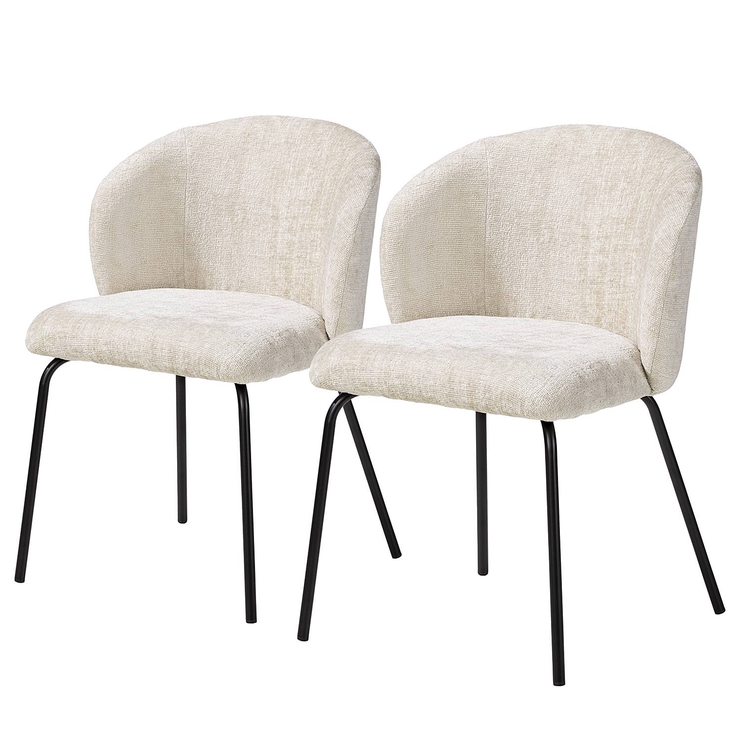 2x Polsterstuhl Charlisle Beige