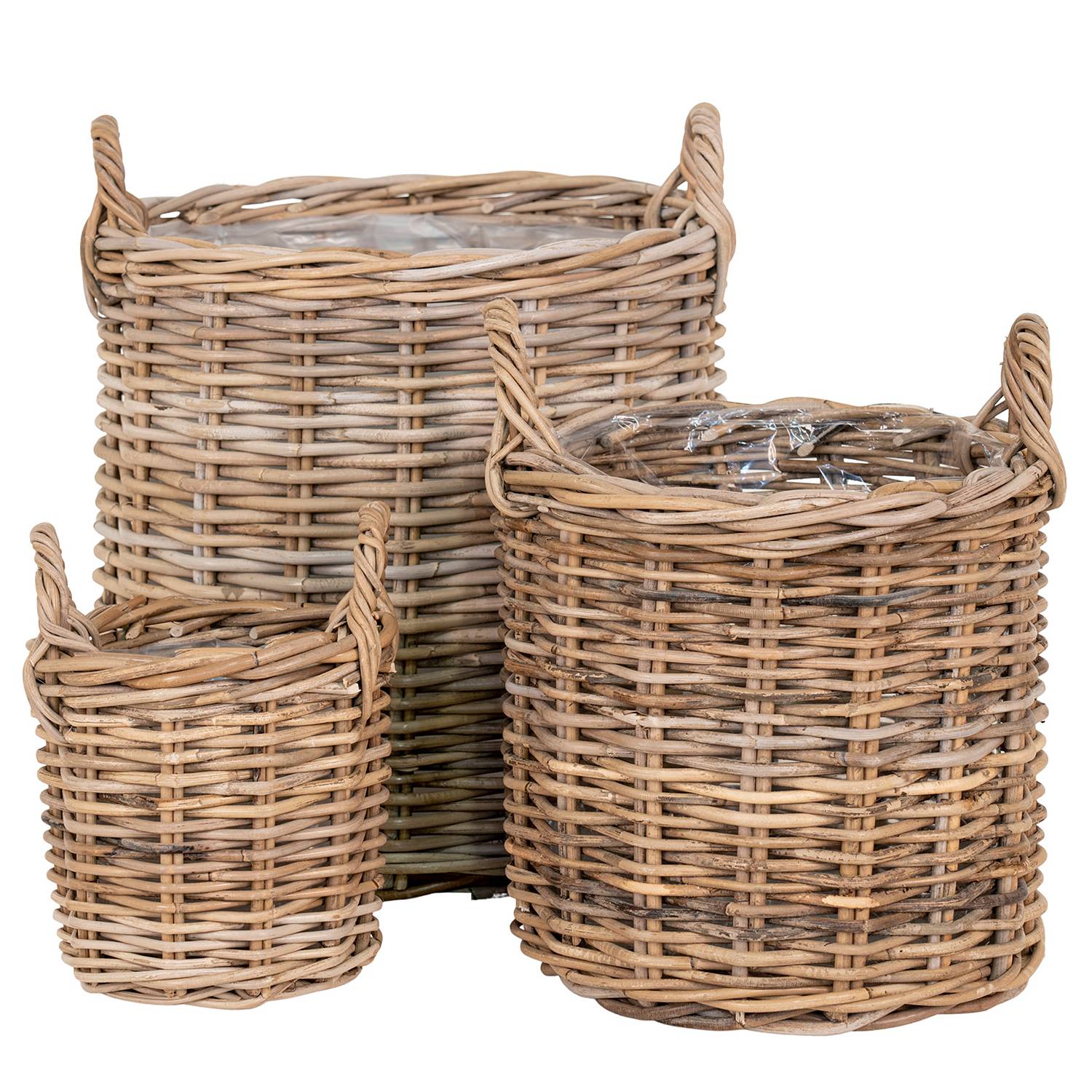 Montasola Cubu Korb Rattan Braun