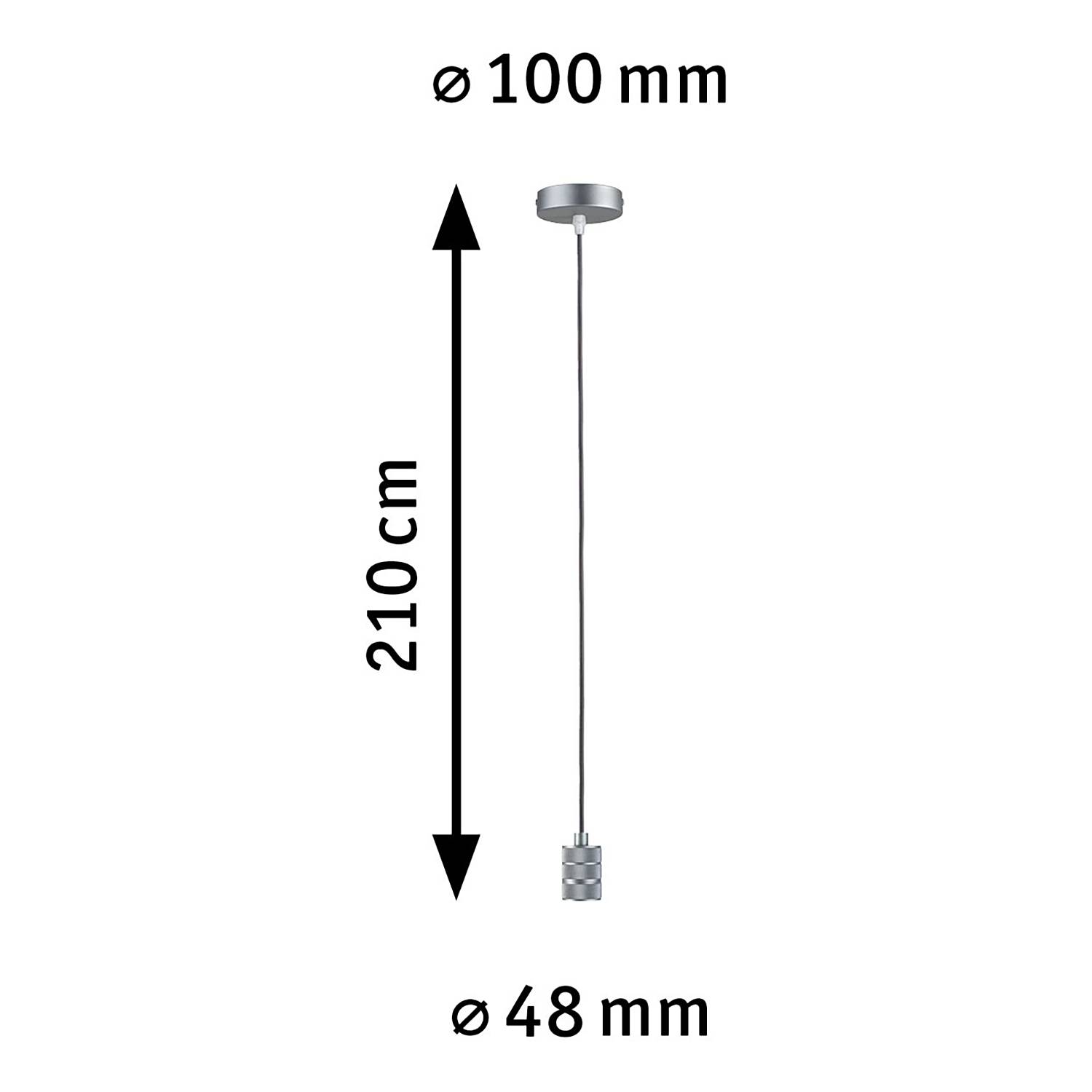 Neordic Tilla Pendelleuchte Aluminium Microfaser Grau