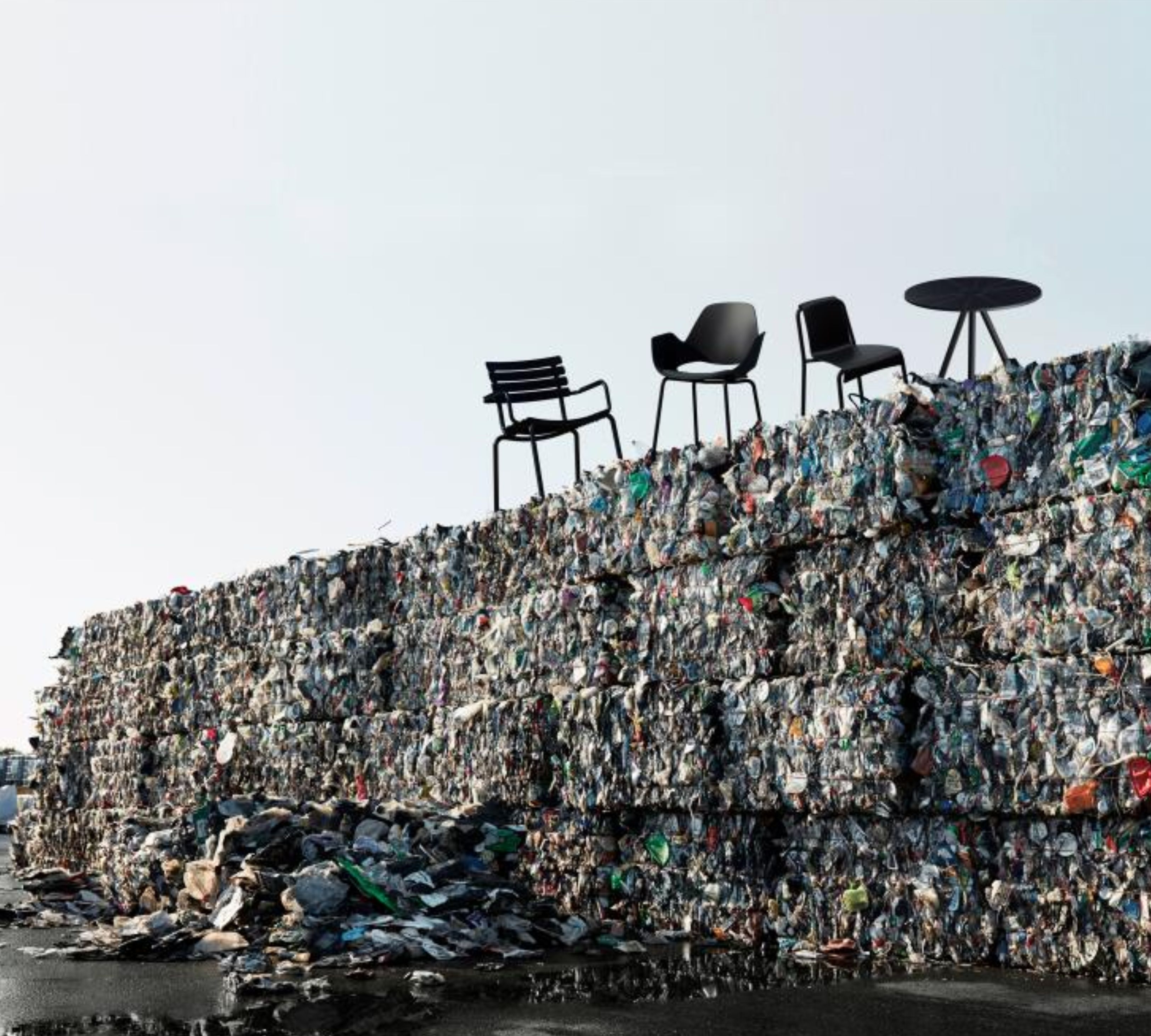 NAMI Bistrotisch Schwarz 64 x 73 cm