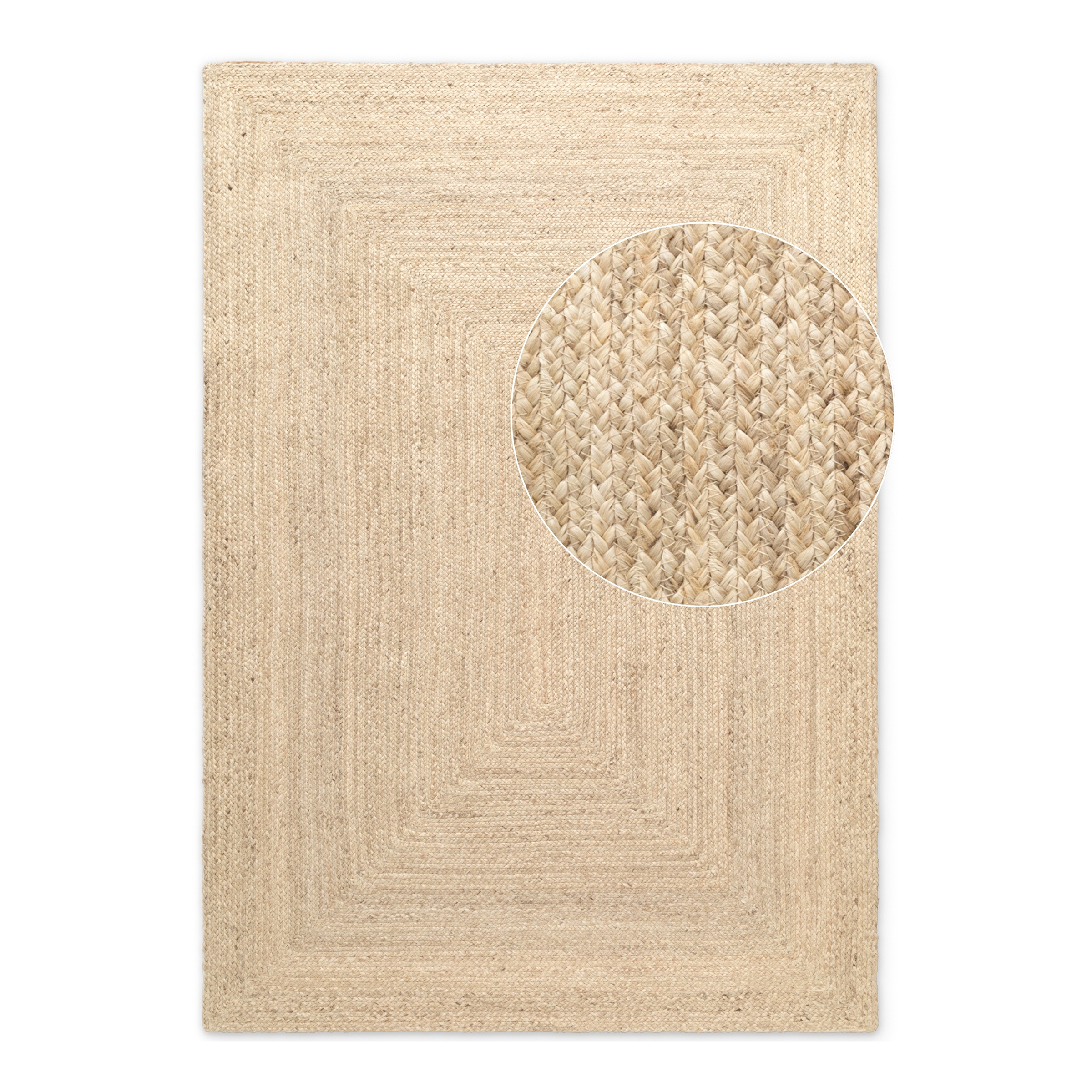Sharmila Teppich Jute Beige 60 x 90 cm