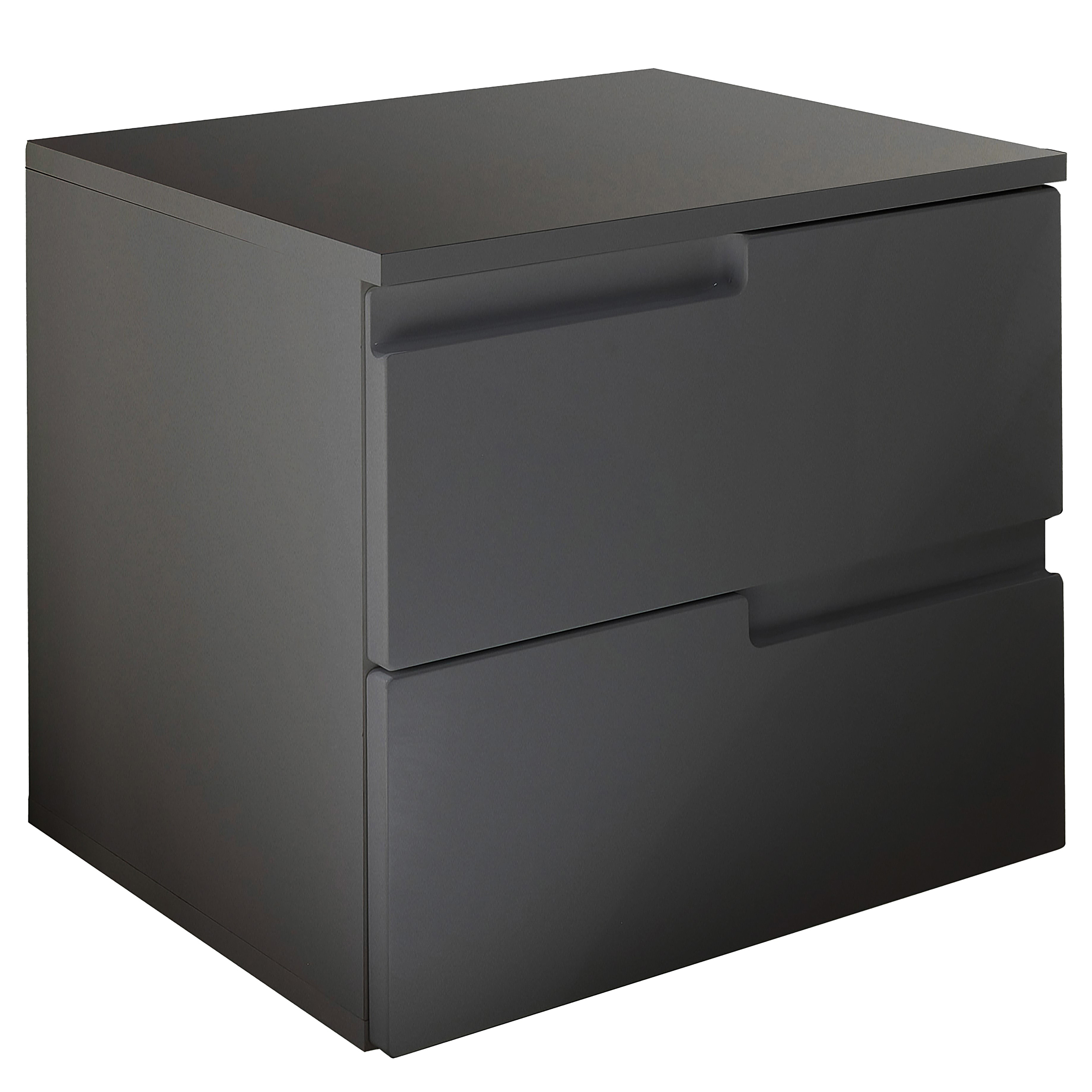 Nightstand Abelardo Graphite 42 cm