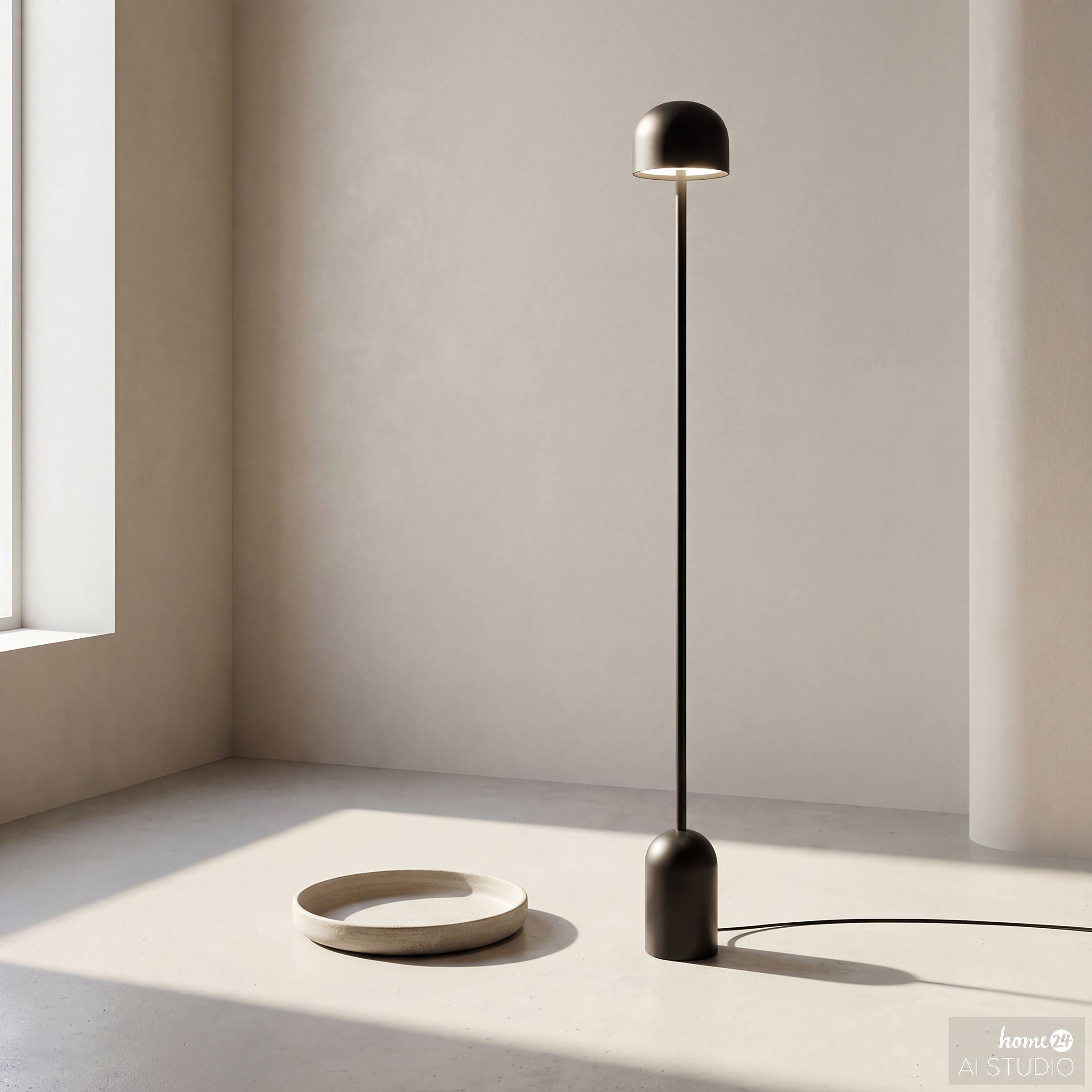 Volis Akku-Stehleuchte Eisen Schwarz