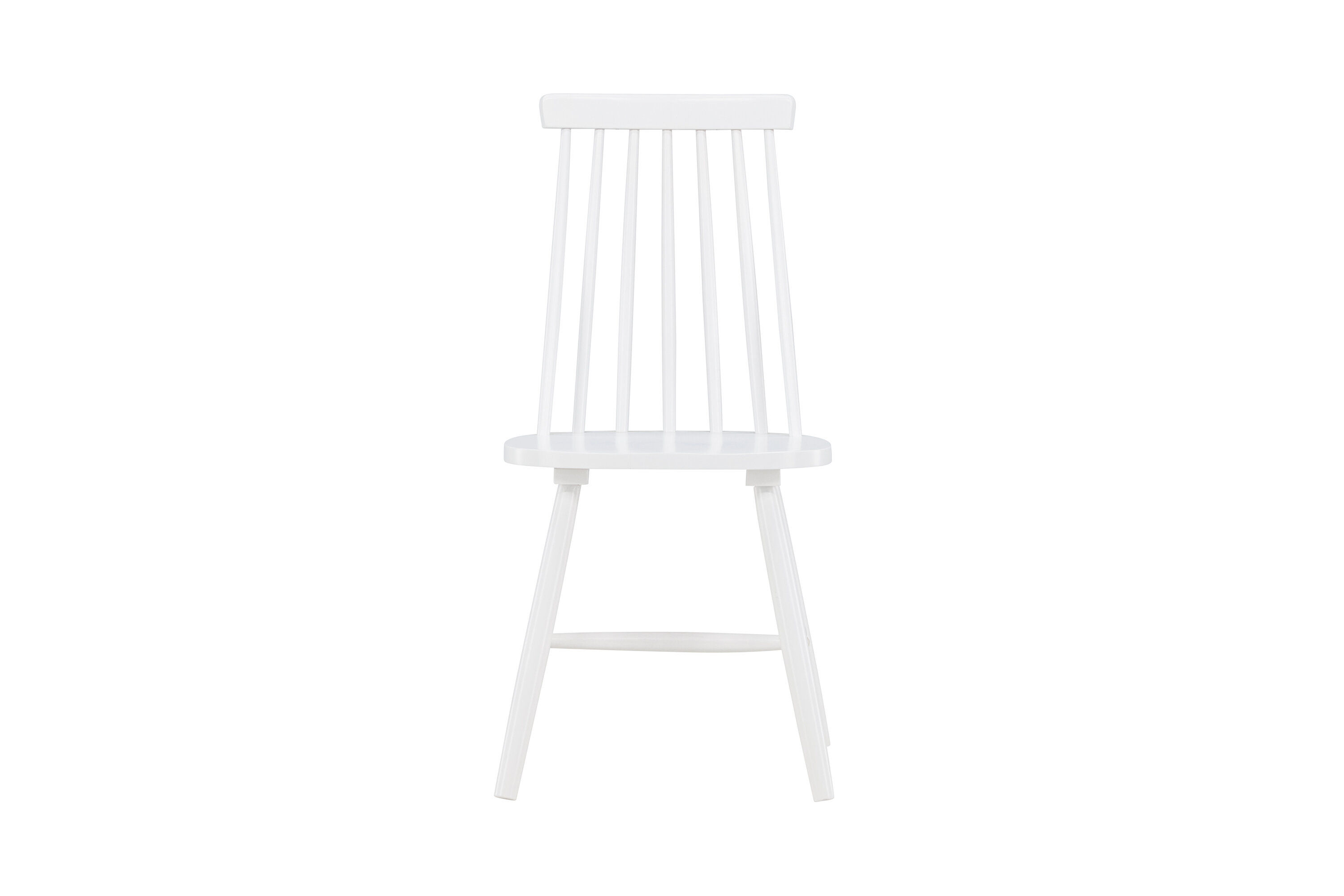 Lönneberga 2x Esszimmerstuhl- Set Kautschukbaum Weiß