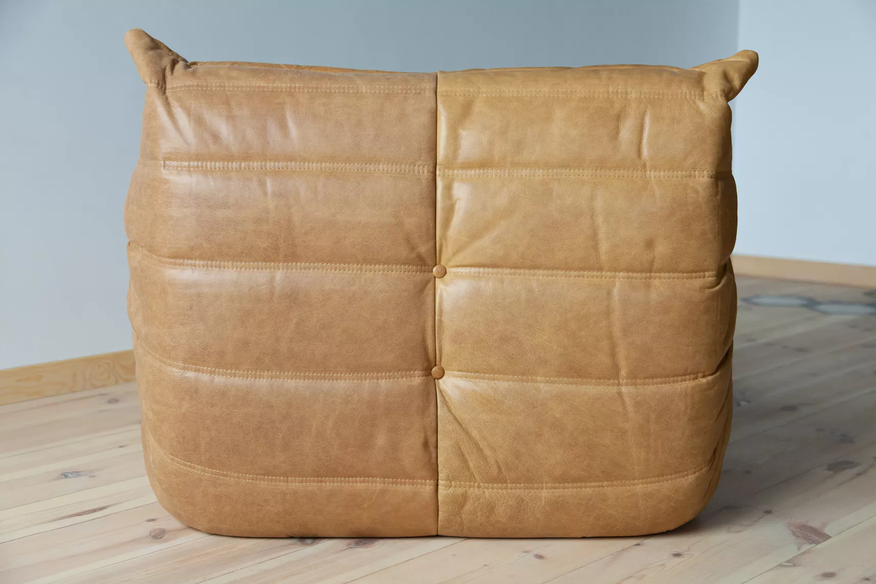 Togo Lounge Set 3-pc. Pull-Up Leather Camel Brown