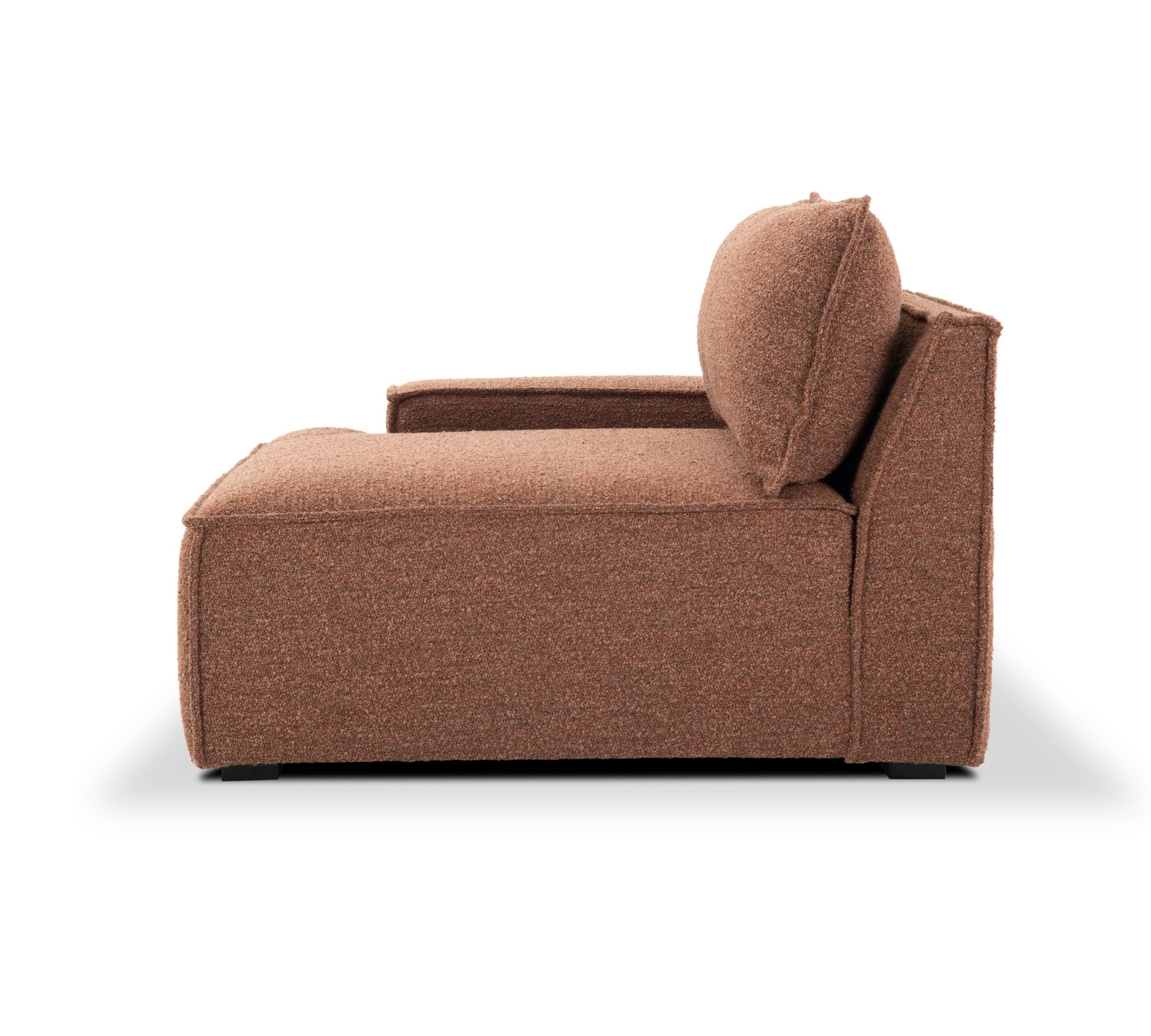 Daphne Modul 1-Sitzer Links Pebble Rust