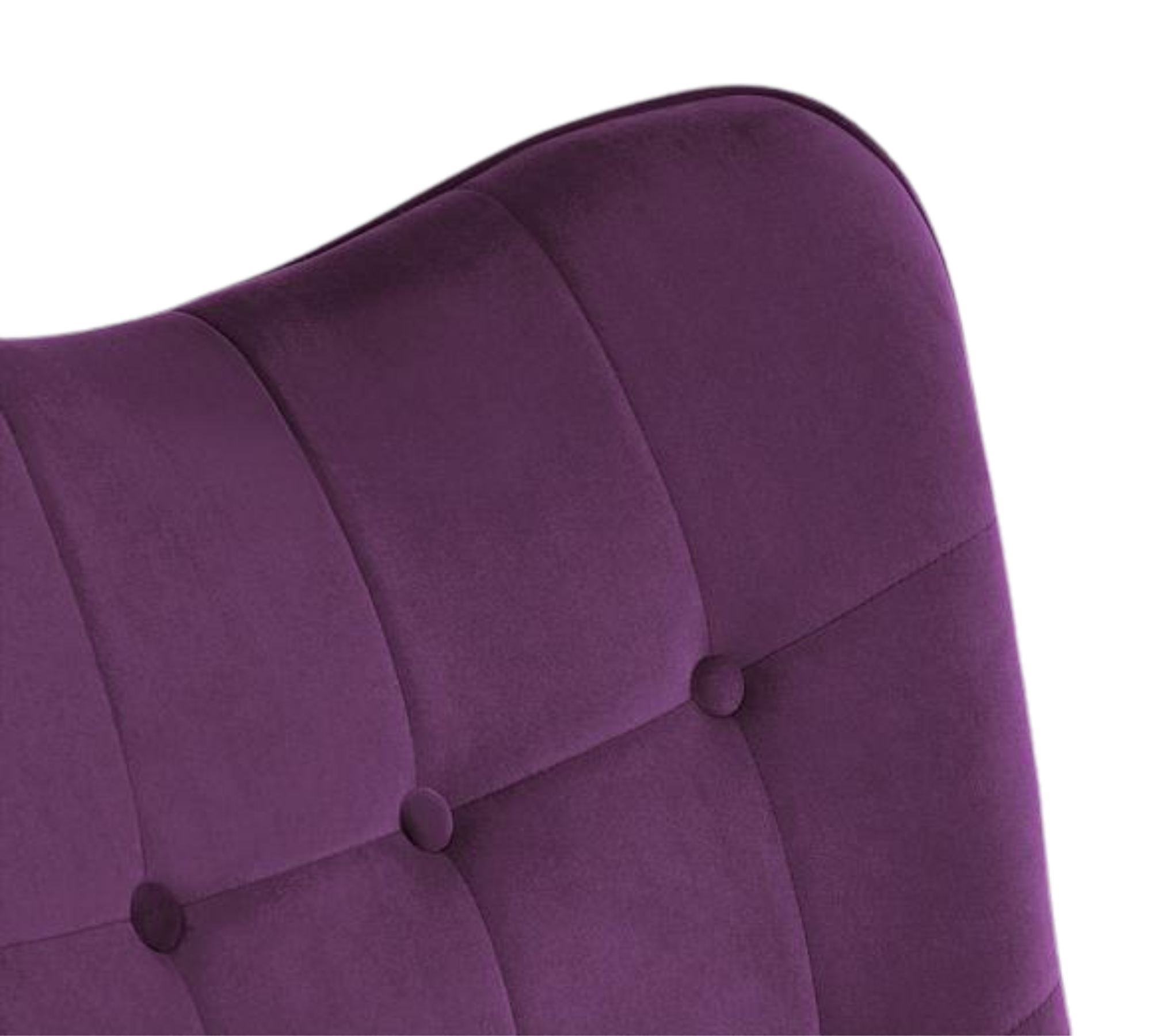 Bridget Sessel Samt Massivholz Violett