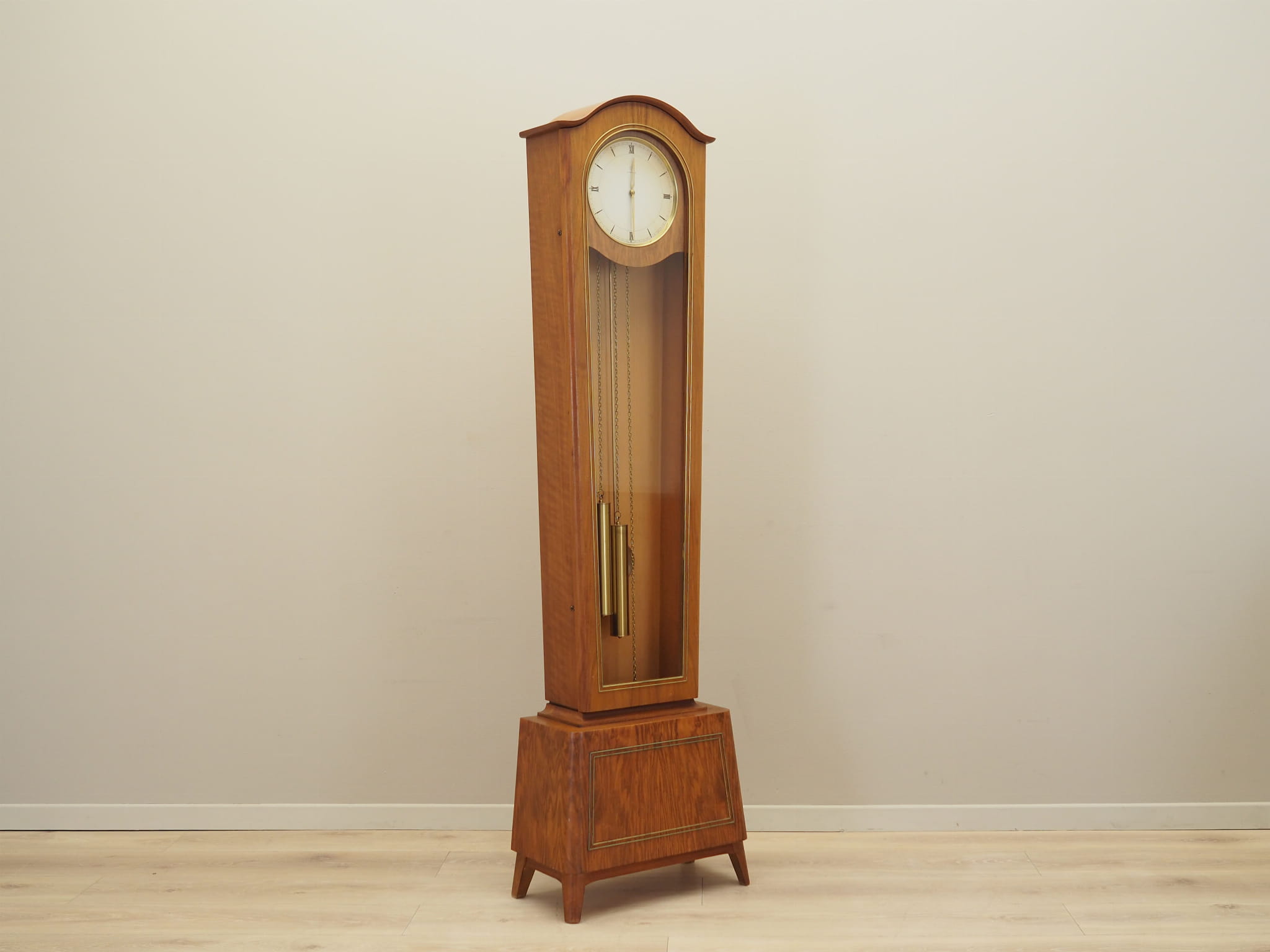 Vintage grandfather clock pine wood