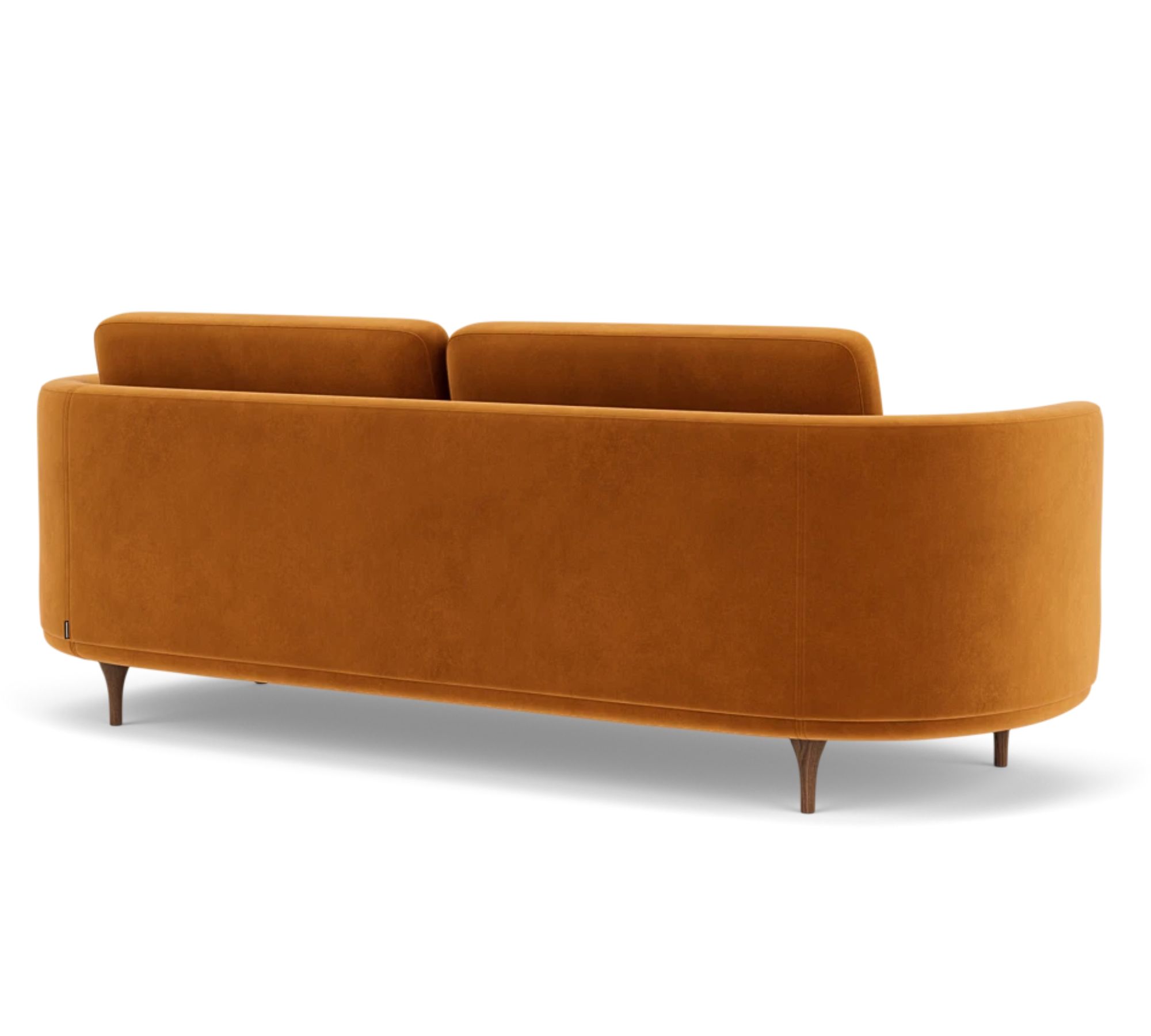 Elinor Sofa 3-Sitzer Velour Matt Amber